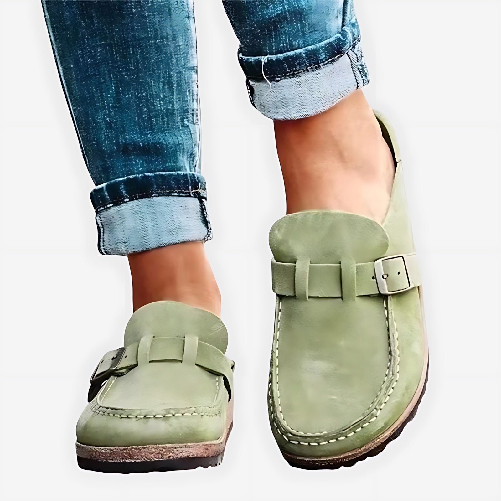 Maria – Suede Slip On Mule Clogs