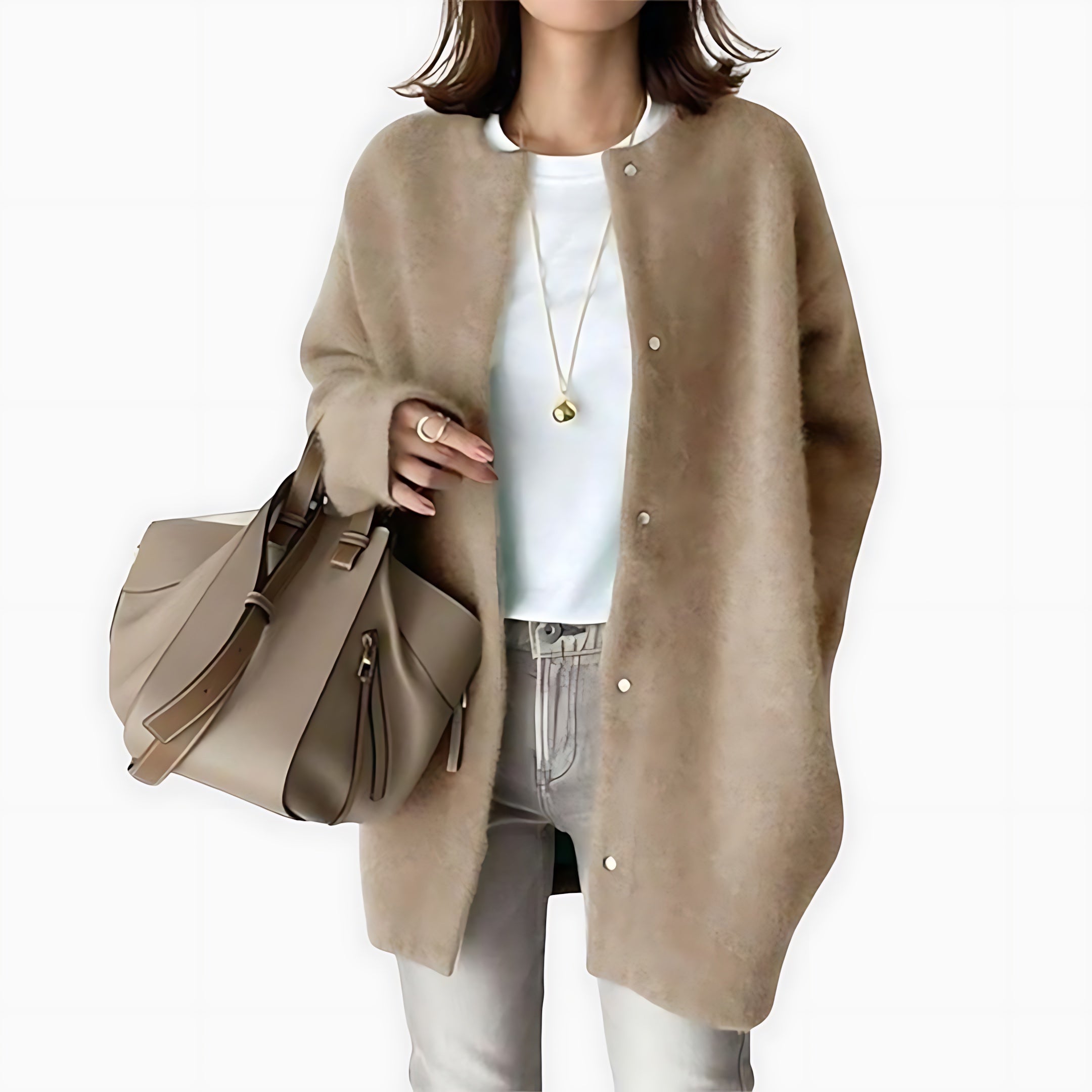 Mariana – Oversized Open Front Knit Cardigan