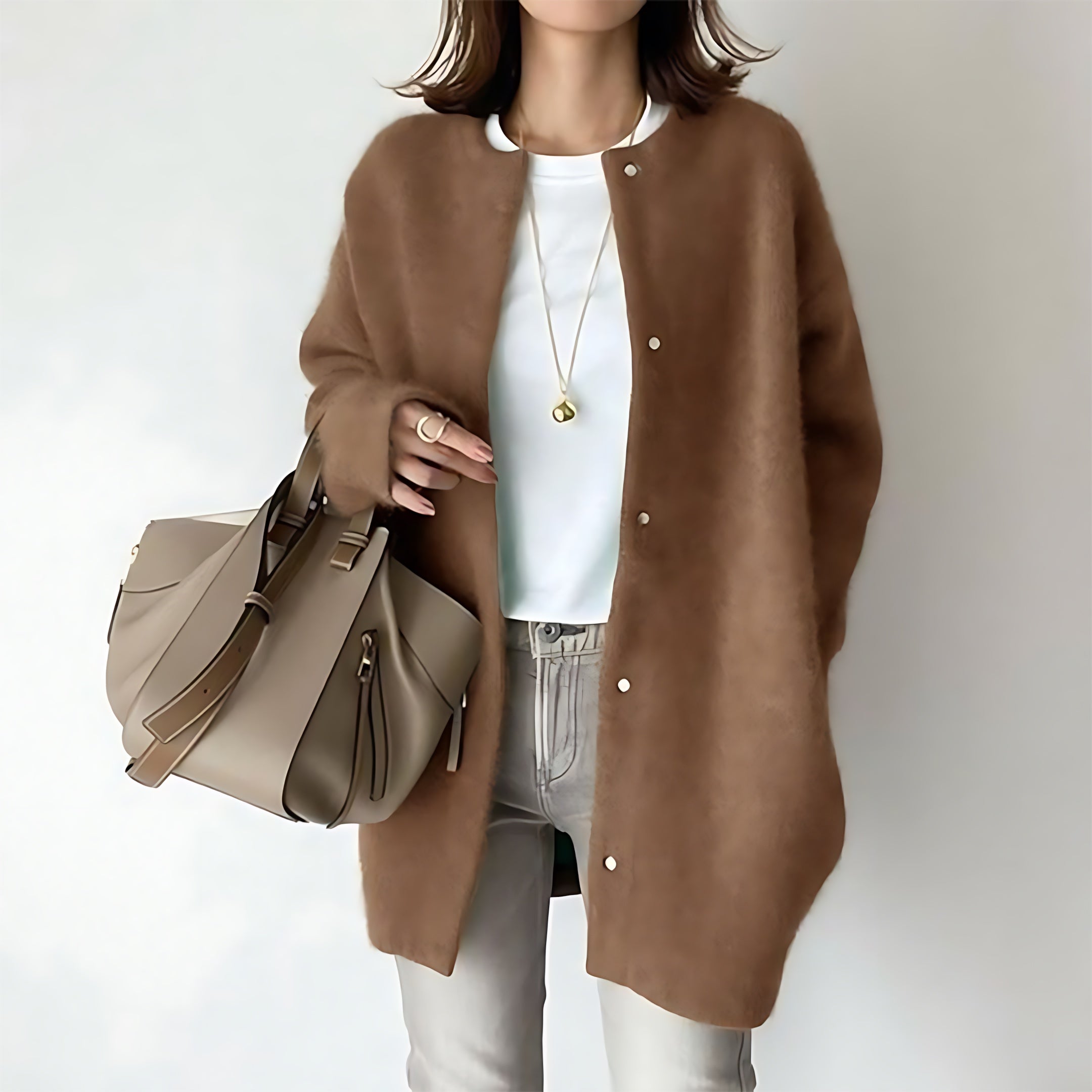 Mariana – Oversized Open Front Knit Cardigan