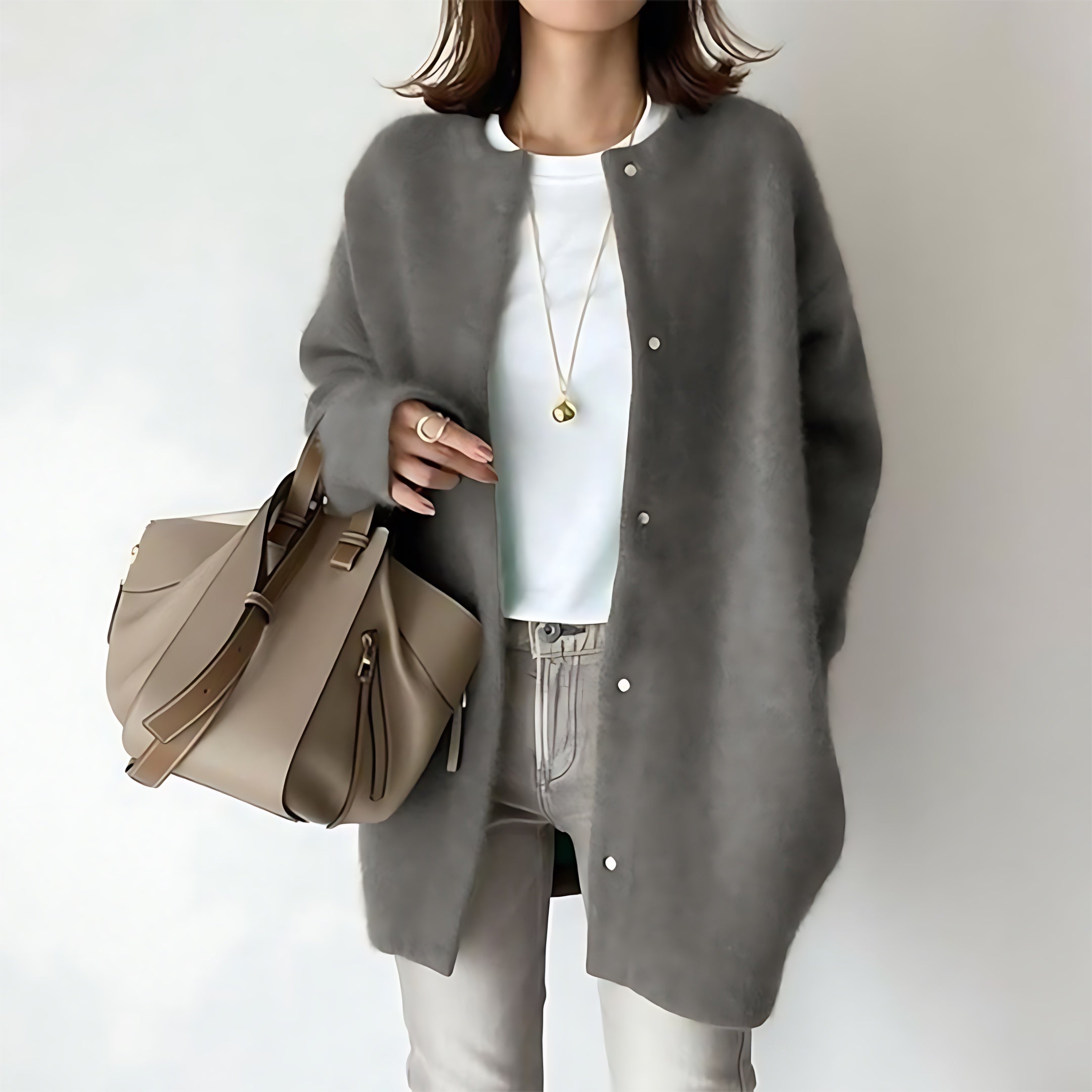 Mariana – Oversized Open Front Knit Cardigan