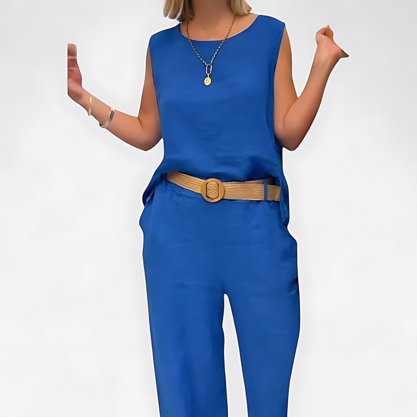 Mariana – Tank Top and High Waist Wide Leg Pants Set