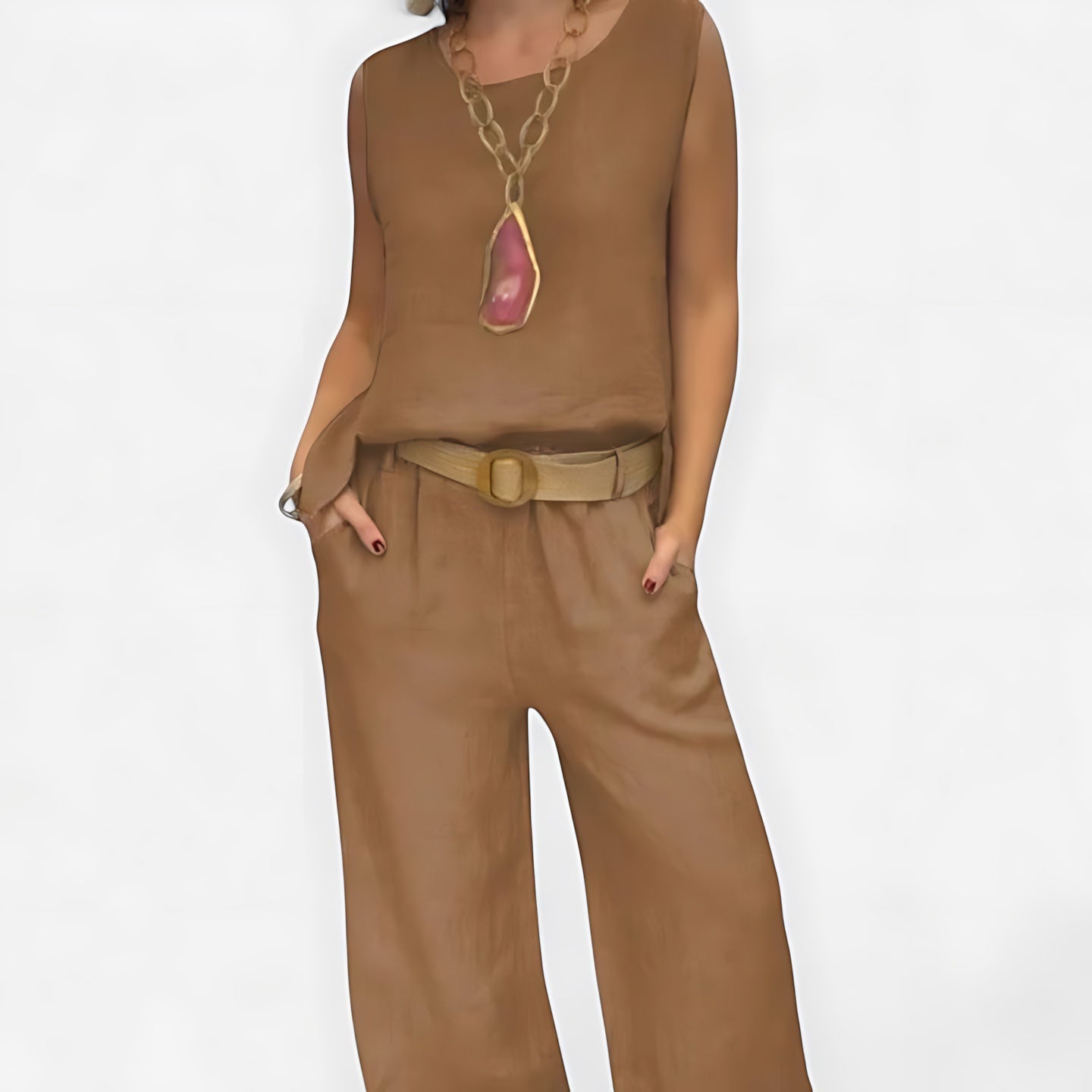 Mariana – Tank Top and High Waist Wide Leg Pants Set