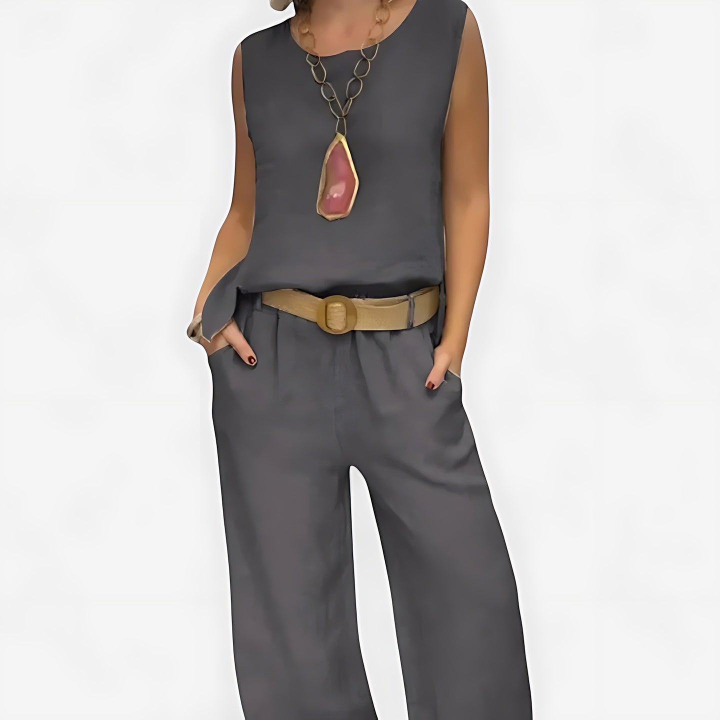 Mariana – Tank Top and High Waist Wide Leg Pants Set