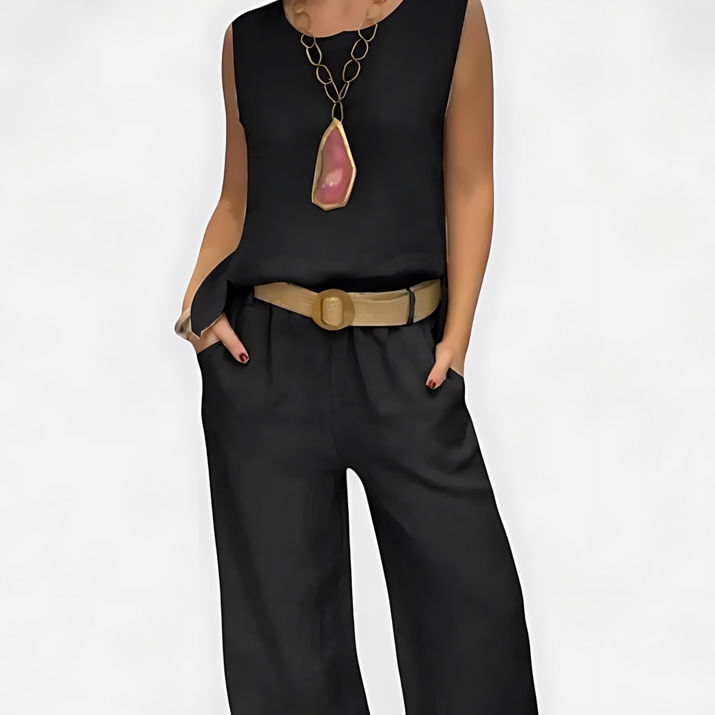 Mariana – Tank Top and High Waist Wide Leg Pants Set