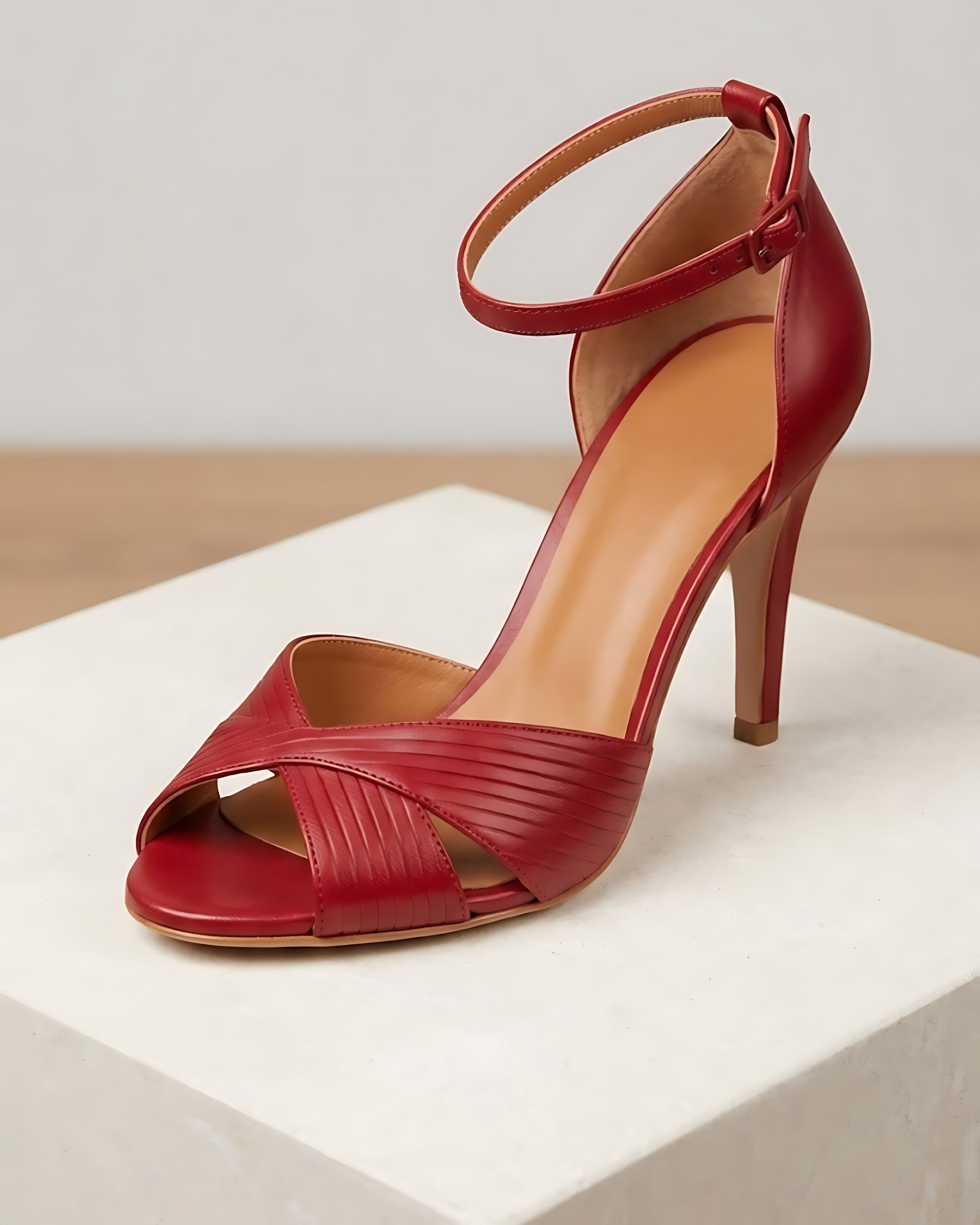 Marina – Ankle Strap Stiletto Heel Sandals