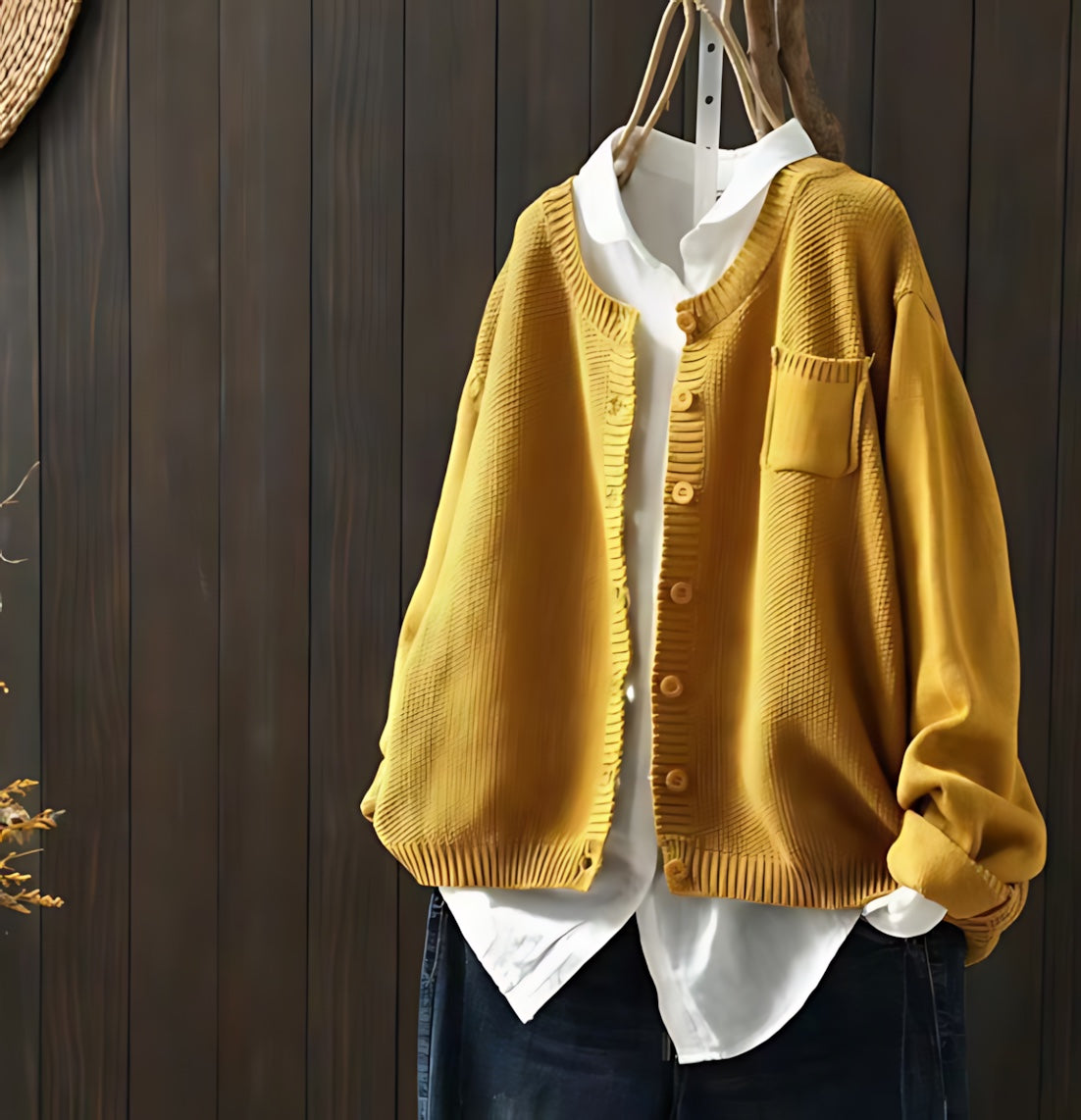 Marina – Draped Open Front Knit Cardigan