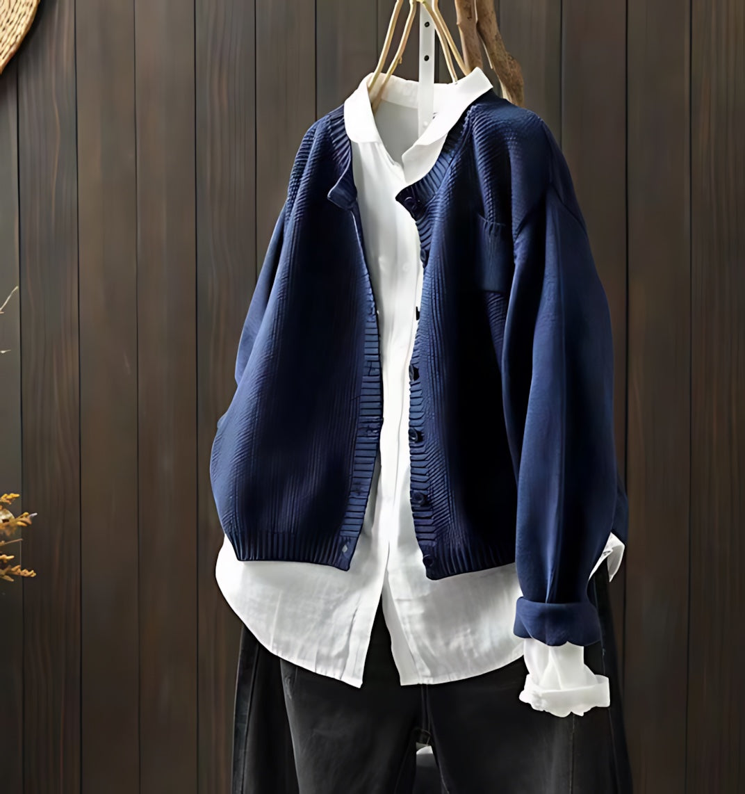 Marina – Draped Open Front Knit Cardigan