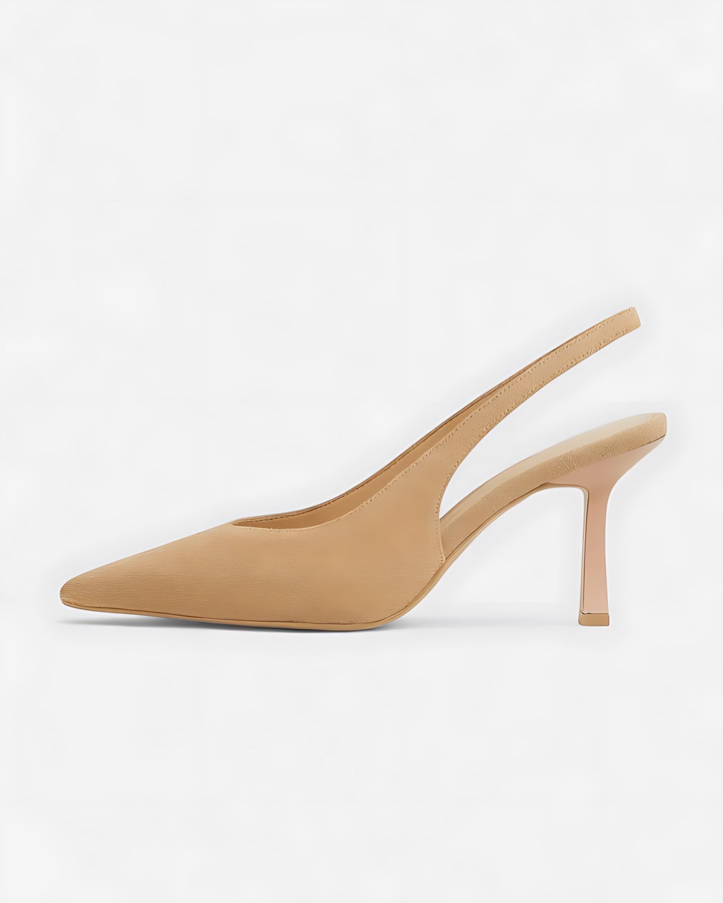 Marina – Suede Pointed Toe Slingback Pumps