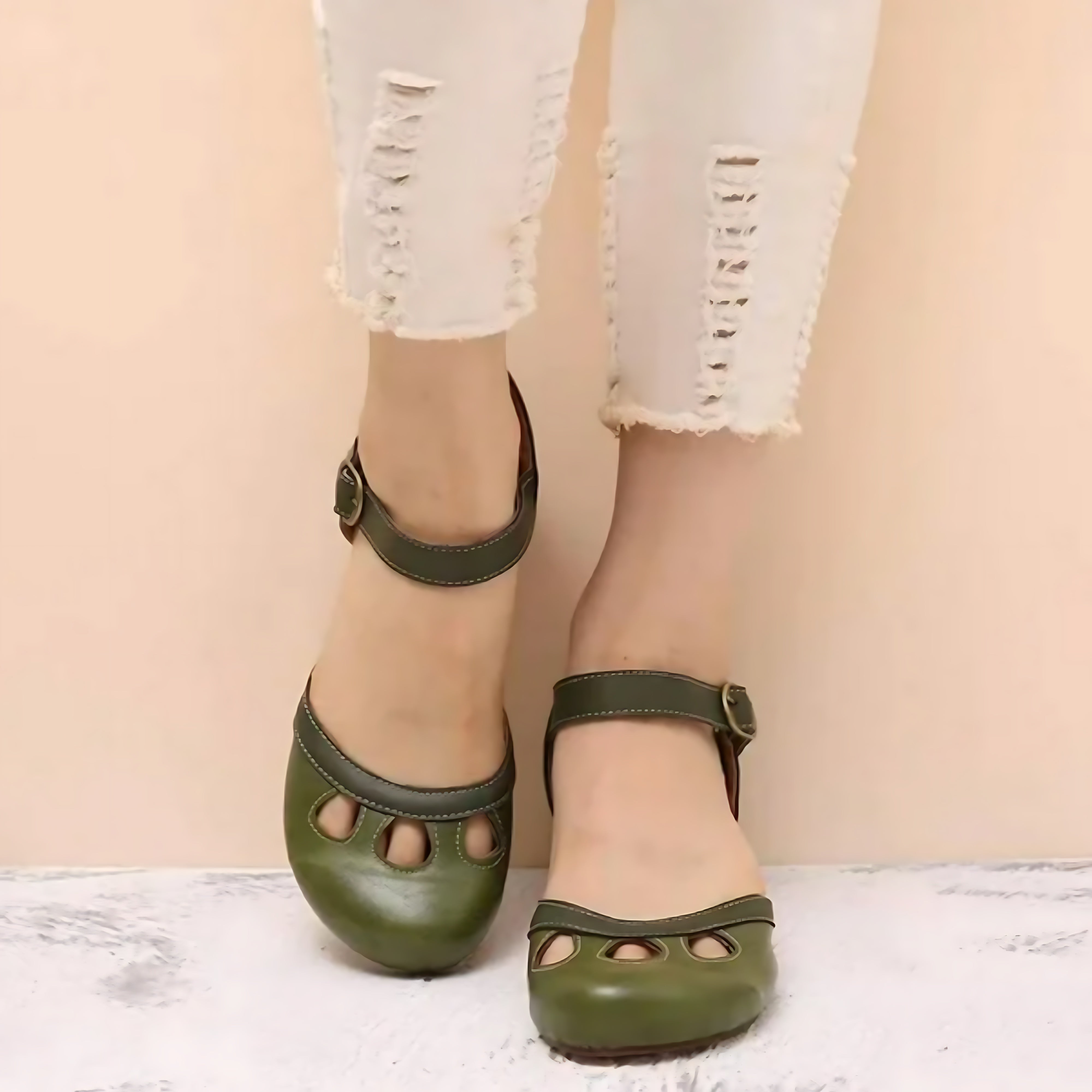 Matilda – Cutout Mary Jane Block Heels