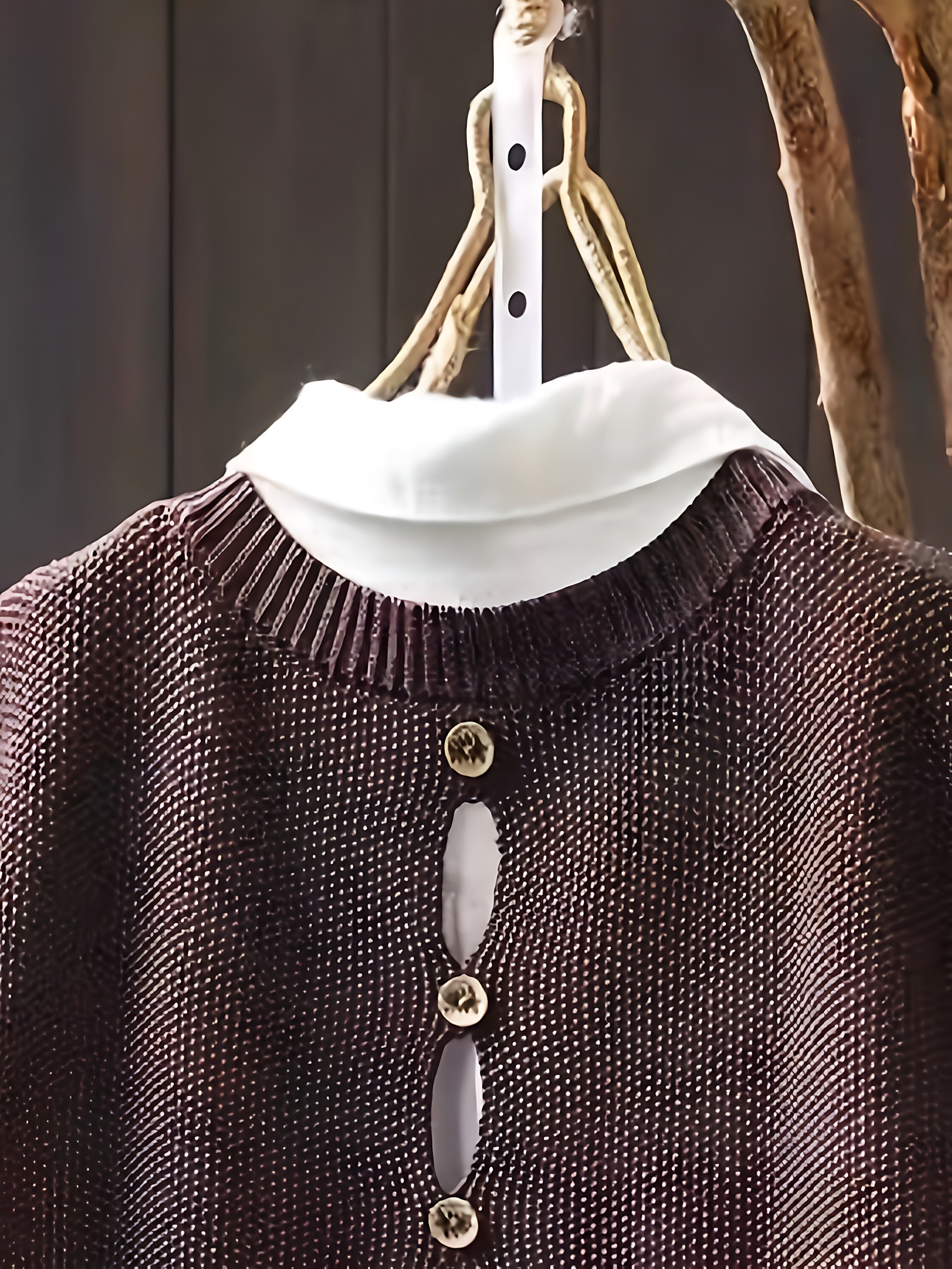 Maya – Button Up Knit Sweater Vest