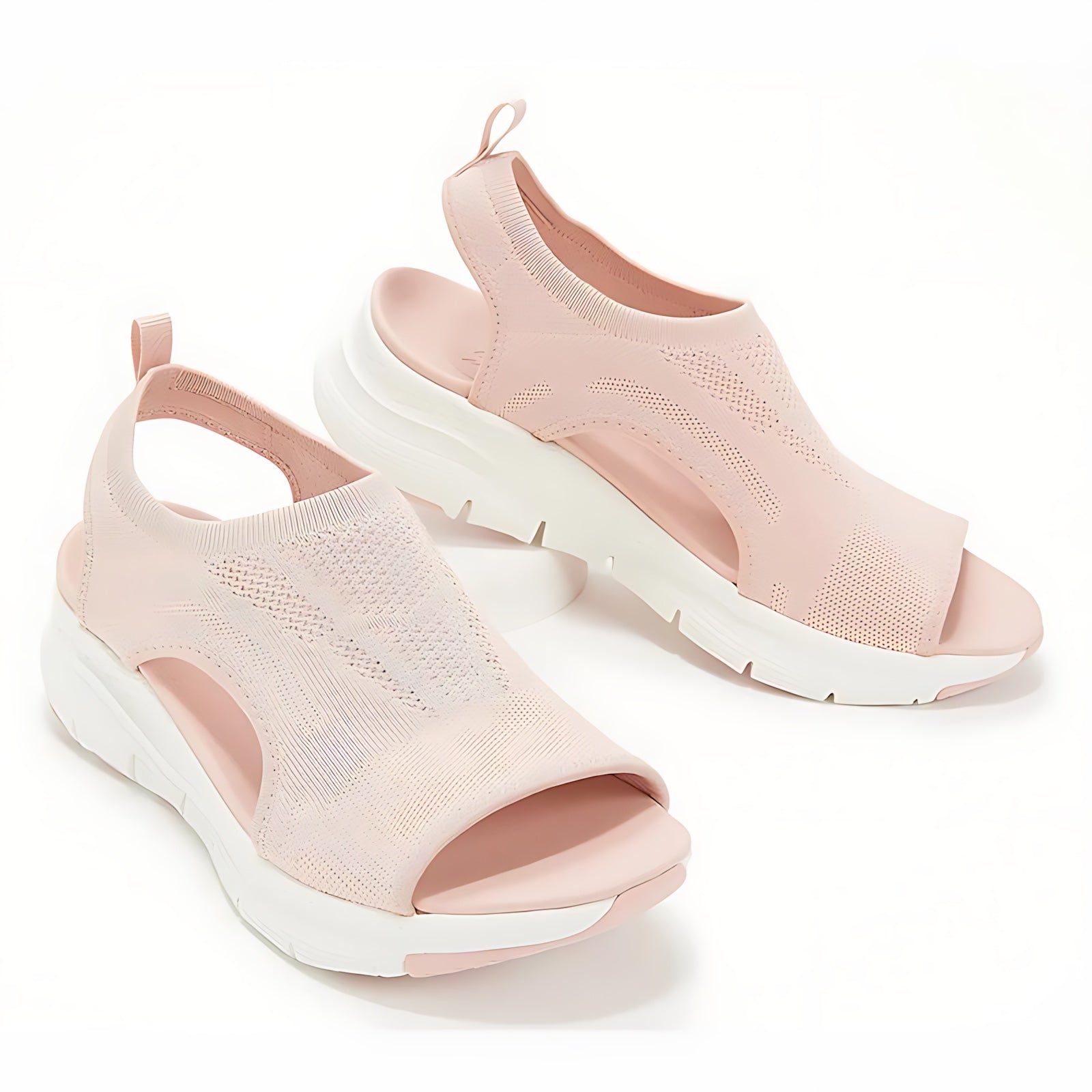 Maya – Cutout Peep Toe Slingback Wedge Sandals