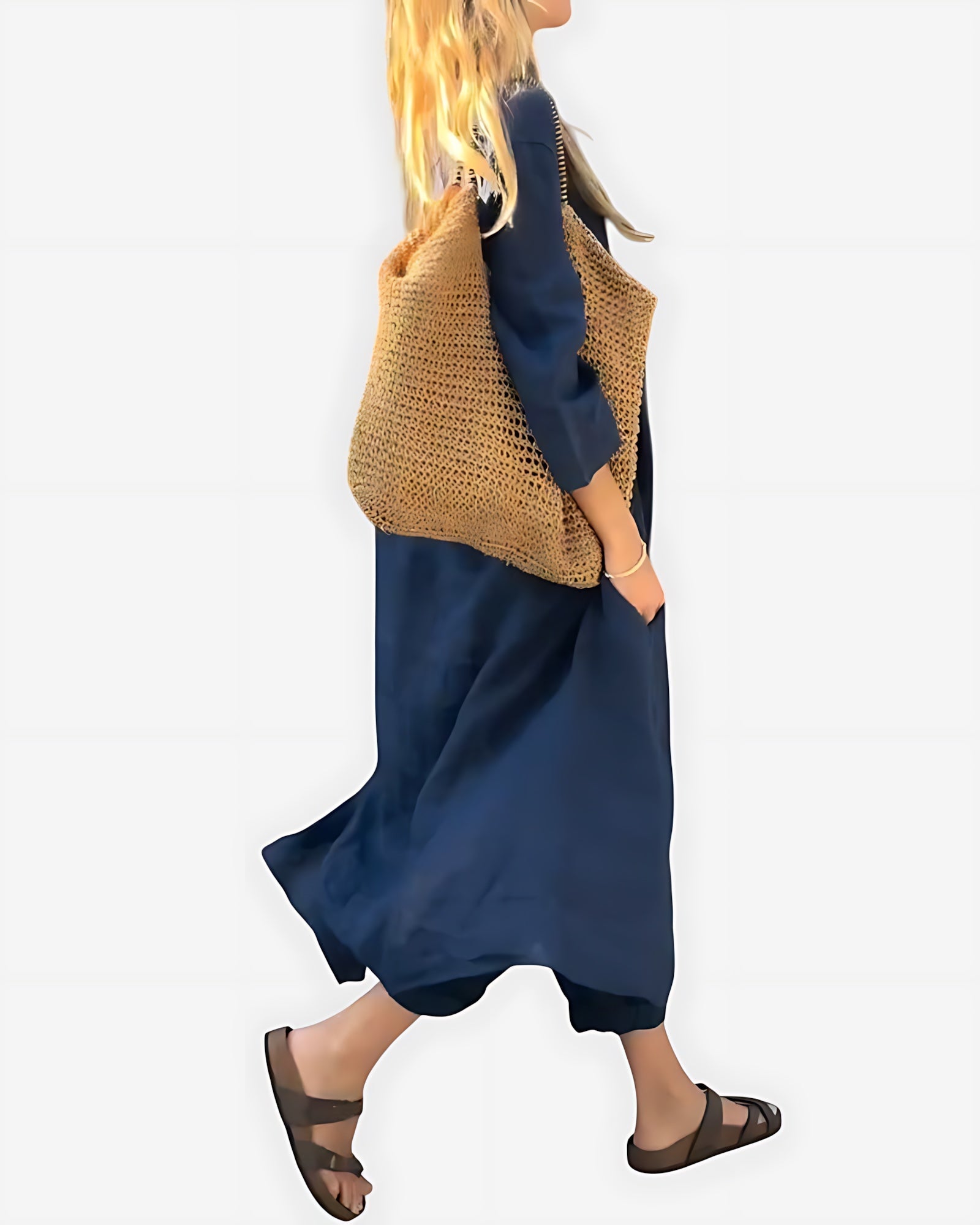 Mia – Oversized Top and Cropped Wide Leg Pants Set