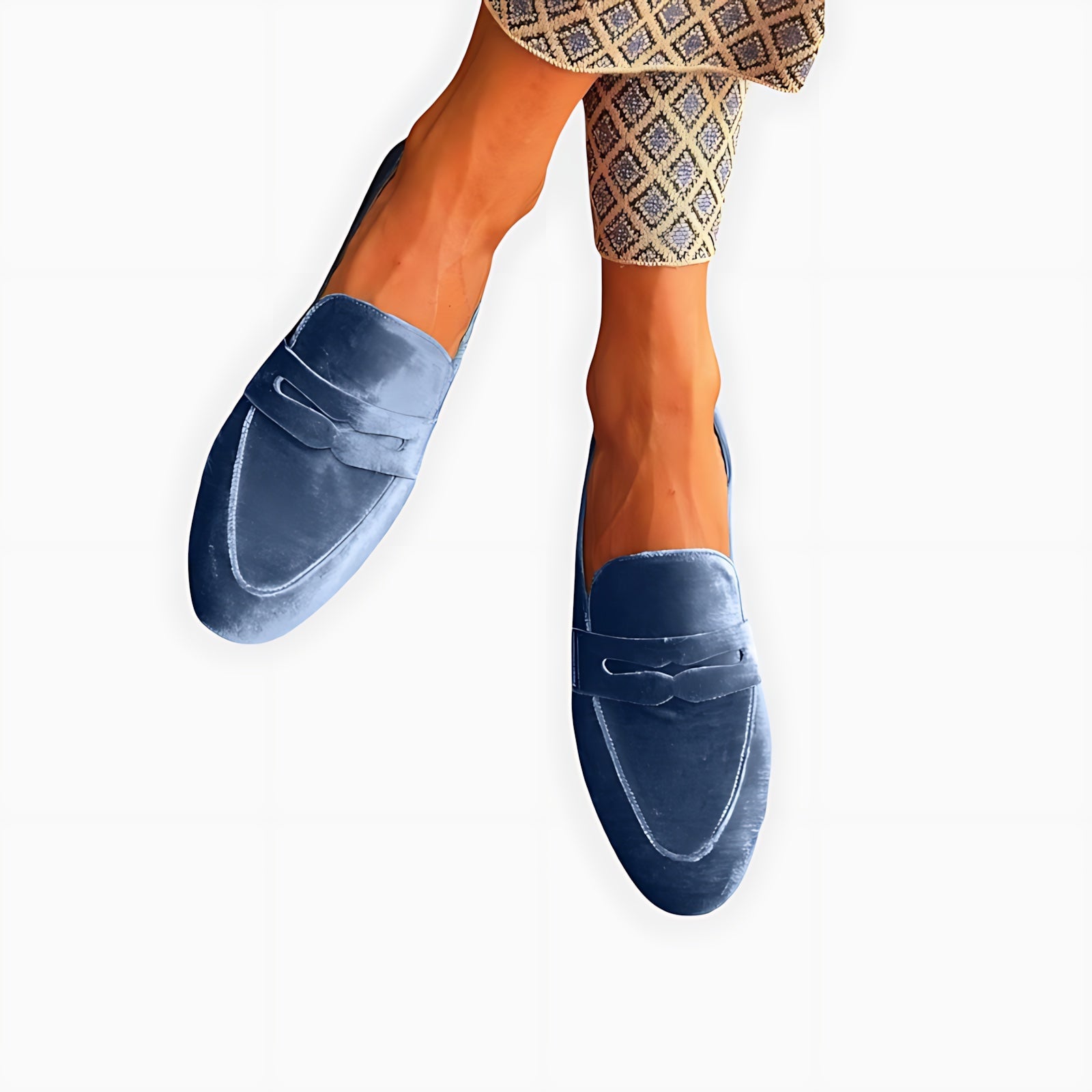 Mia – Suede Slip On Flat Loafers