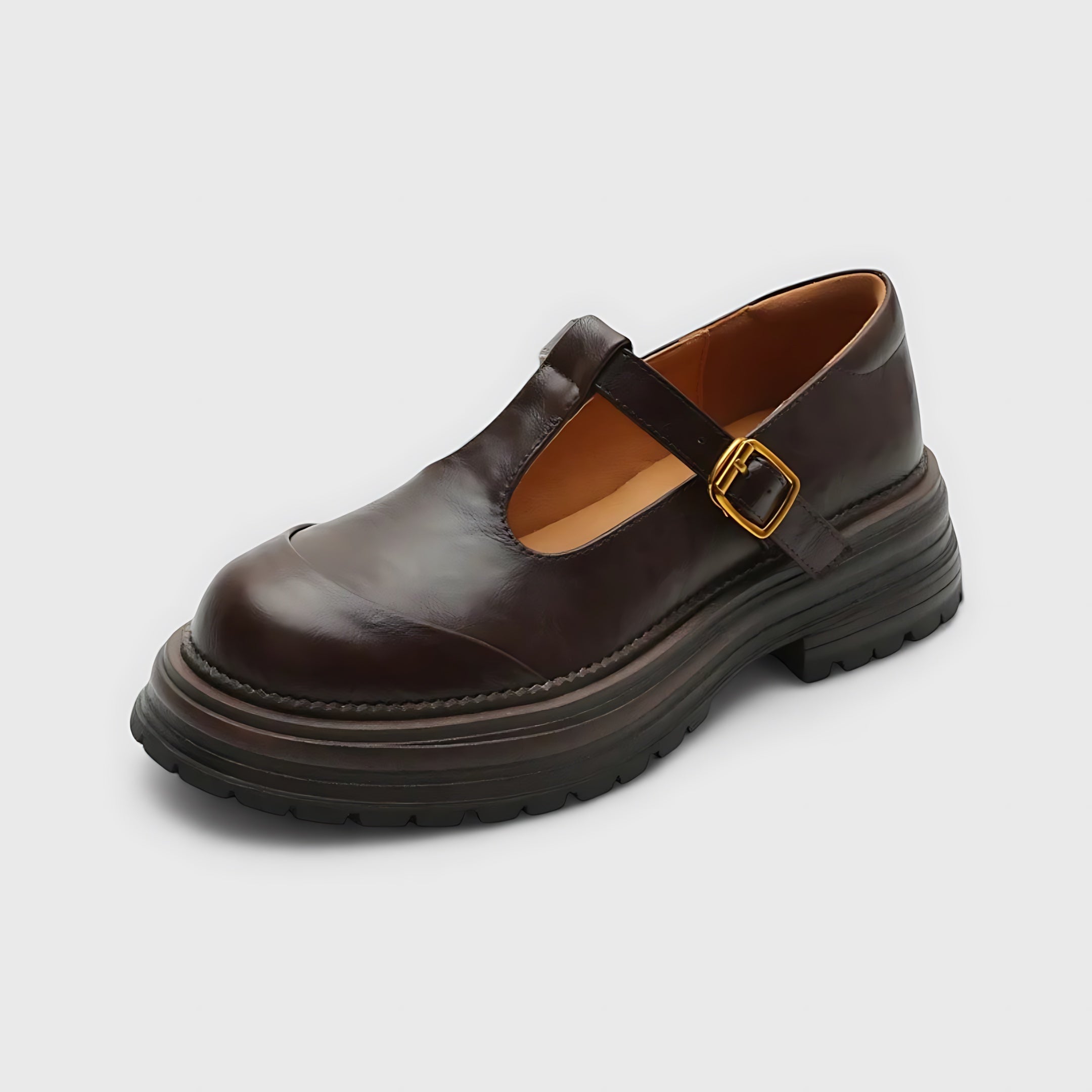 Millie – Brogue T Strap Mary Jane Shoes
