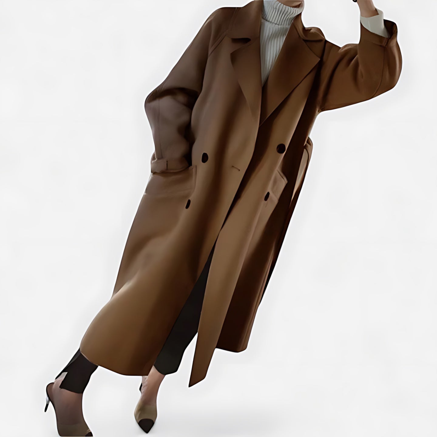 Millie – Oversized Wrap Longline Coat