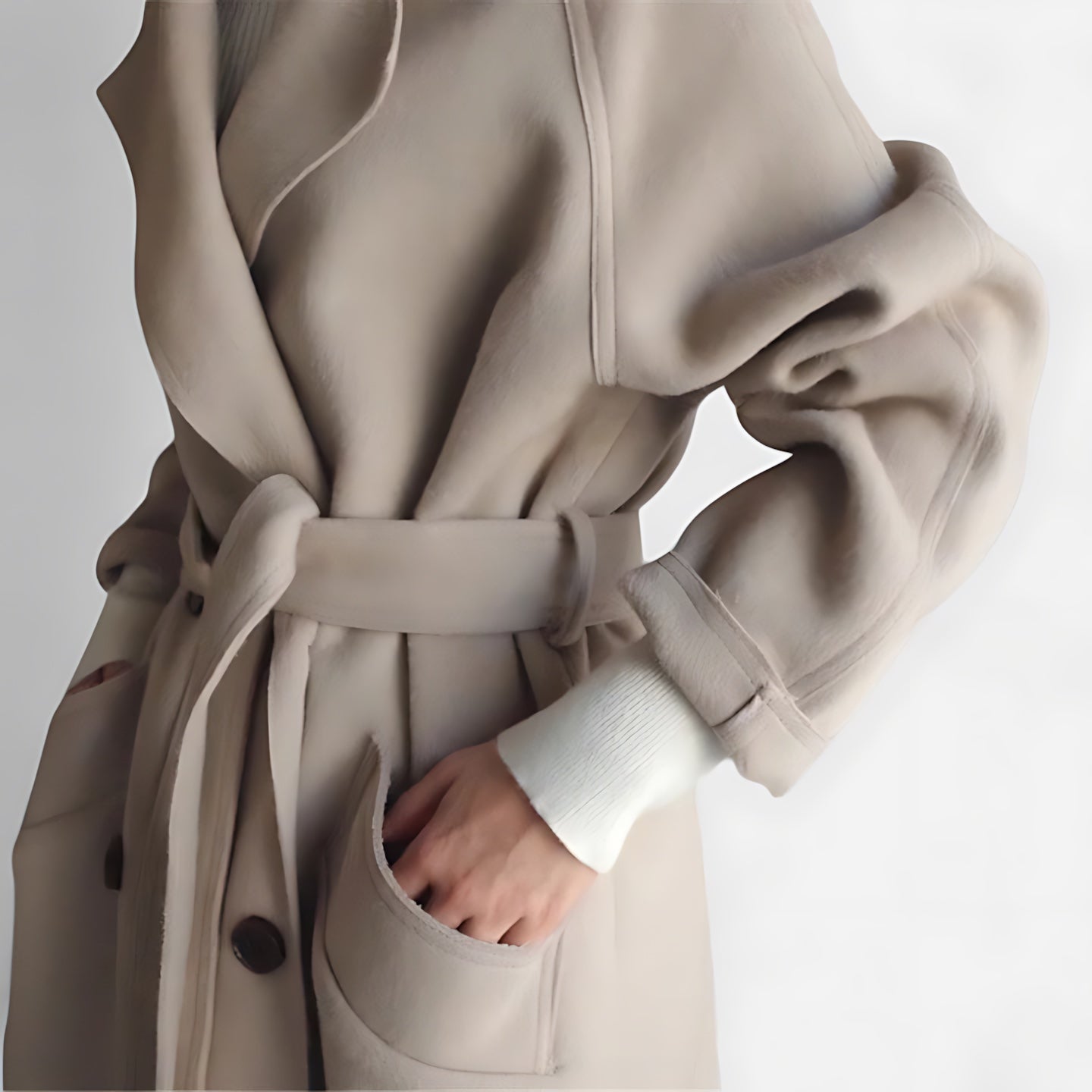 Millie – Oversized Wrap Longline Coat