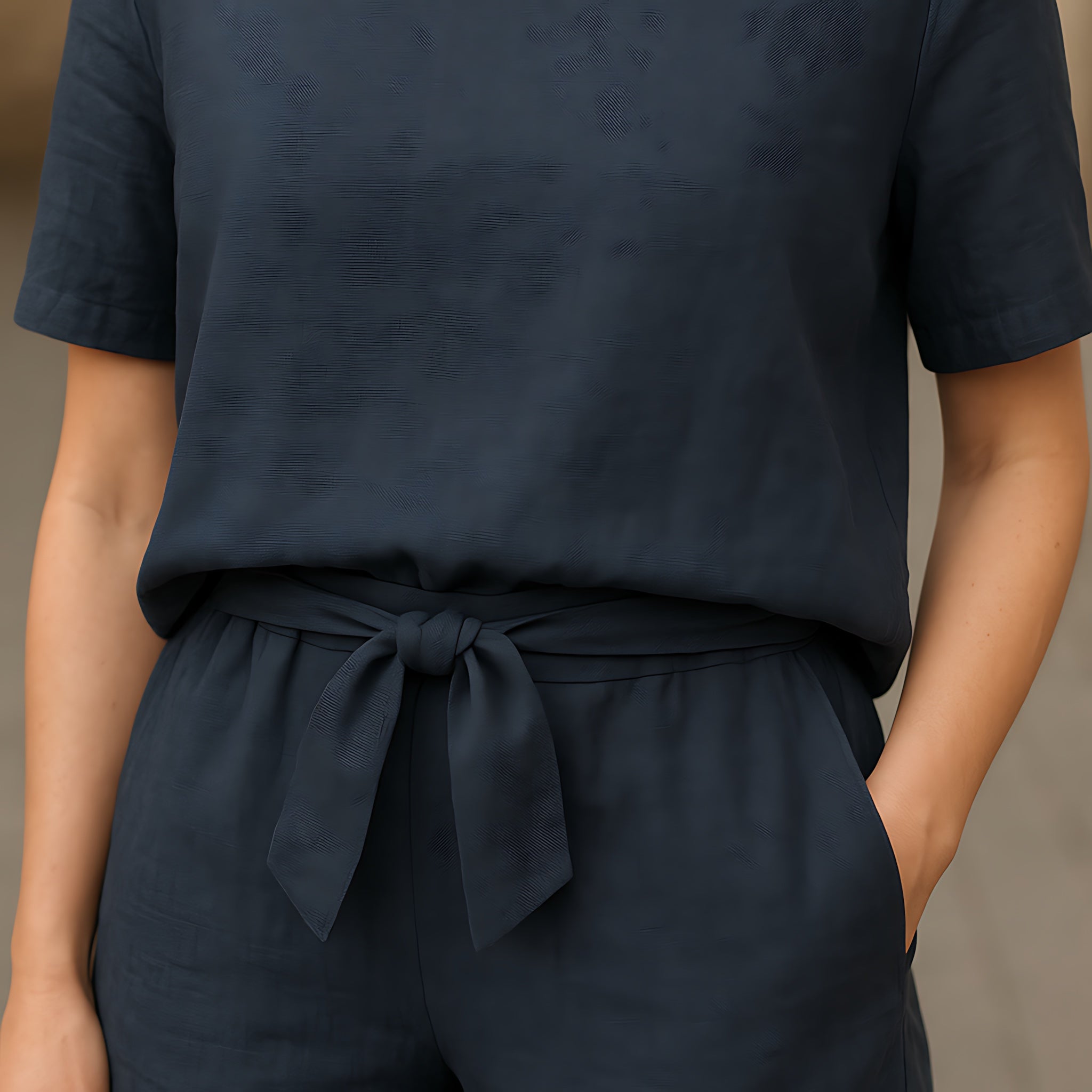 Millie – Short Sleeve Top and Tapered Cropped Pants Set