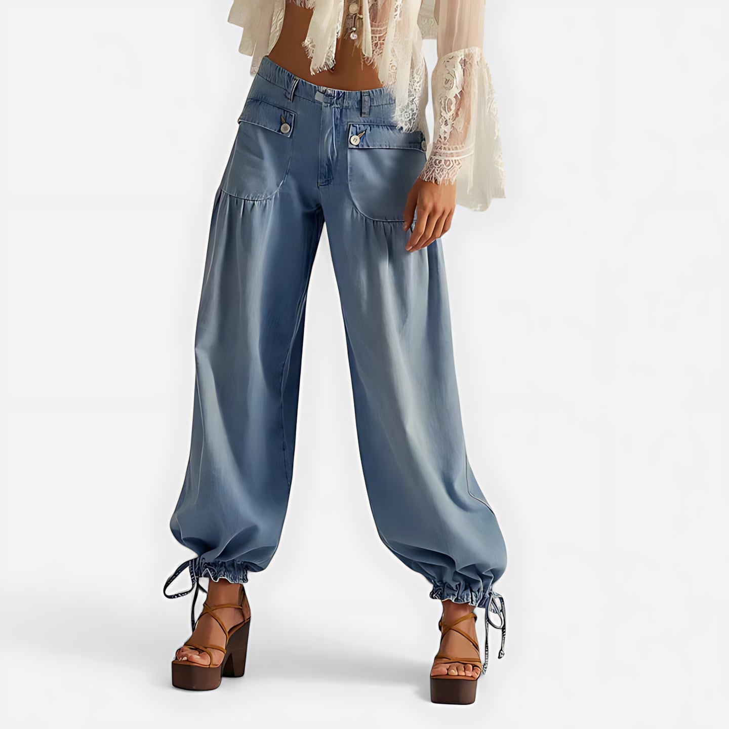 Molly – Satin Harem Pants