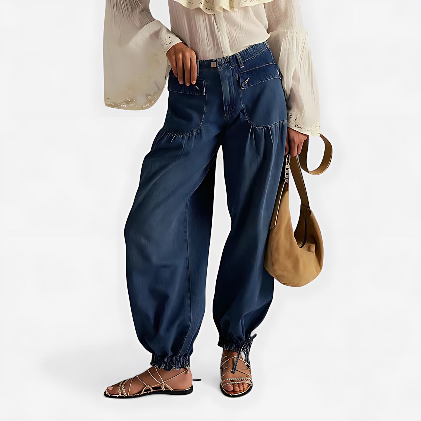 Molly – Satin Harem Pants