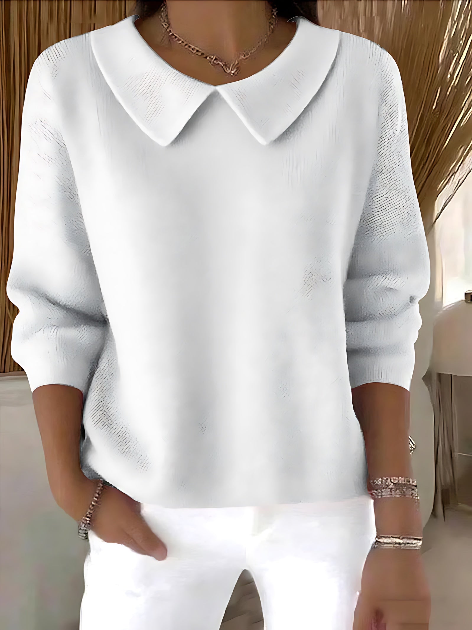 Naomi – Peter Pan Collar Knit Sweater