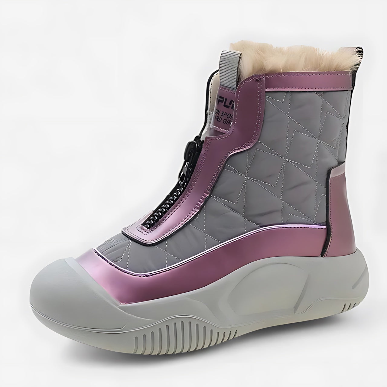 Naomi – Suede Front Zip Ankle Boots