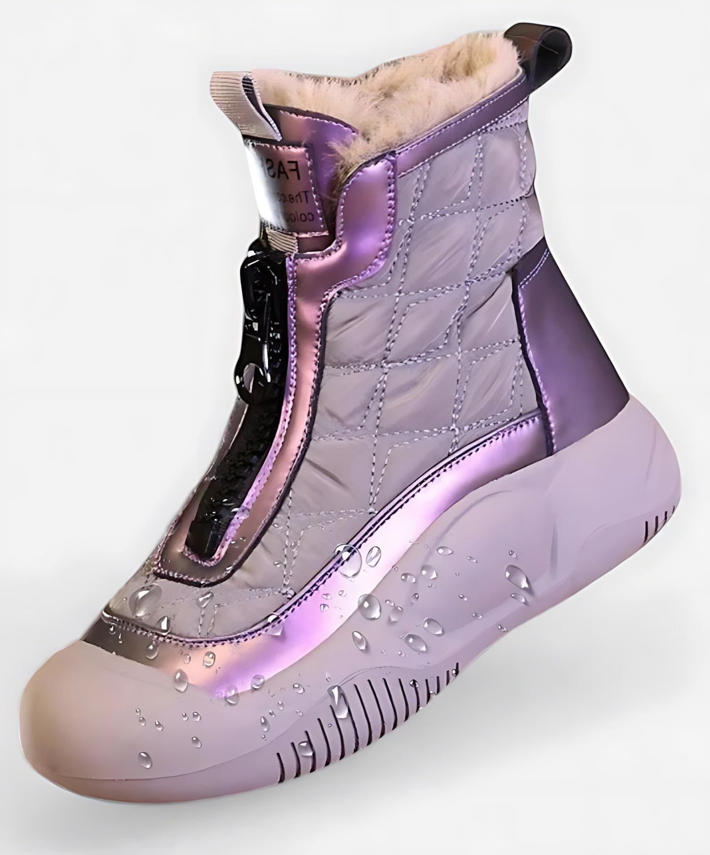 Naomi – Suede Front Zip Ankle Boots