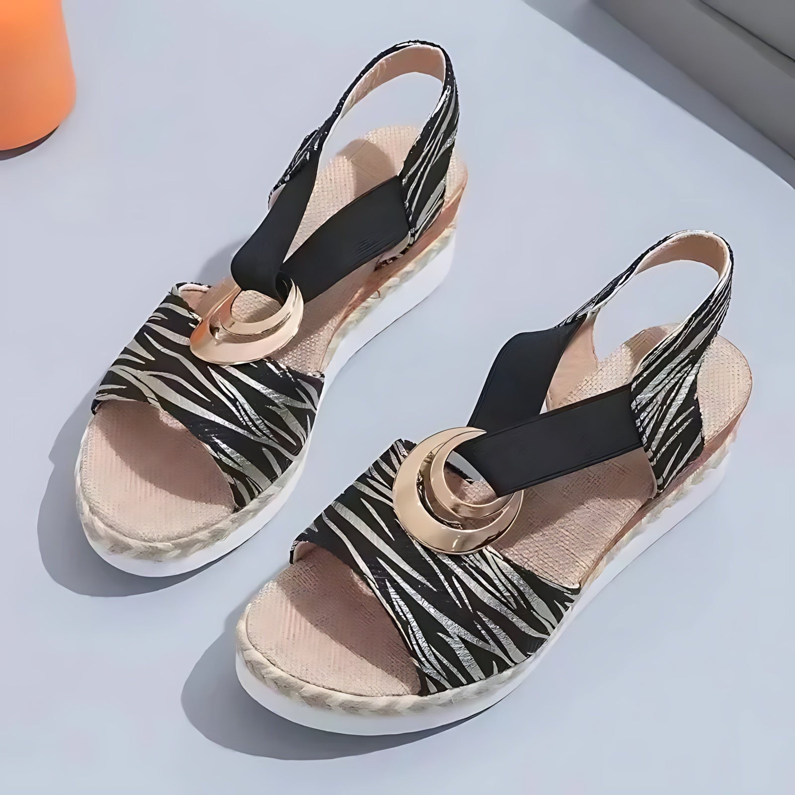 Noelle – Crisscross Slingback Espadrille Sandals