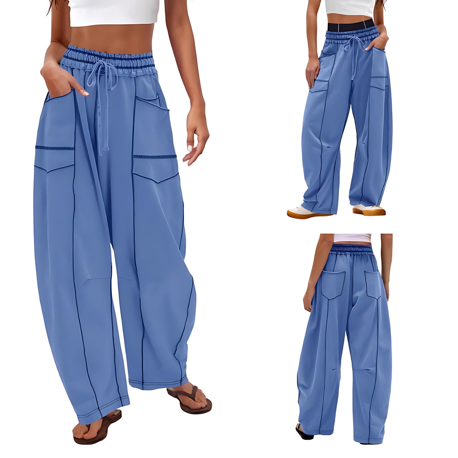 Norah – High Waist Wide Leg Cargo Pants