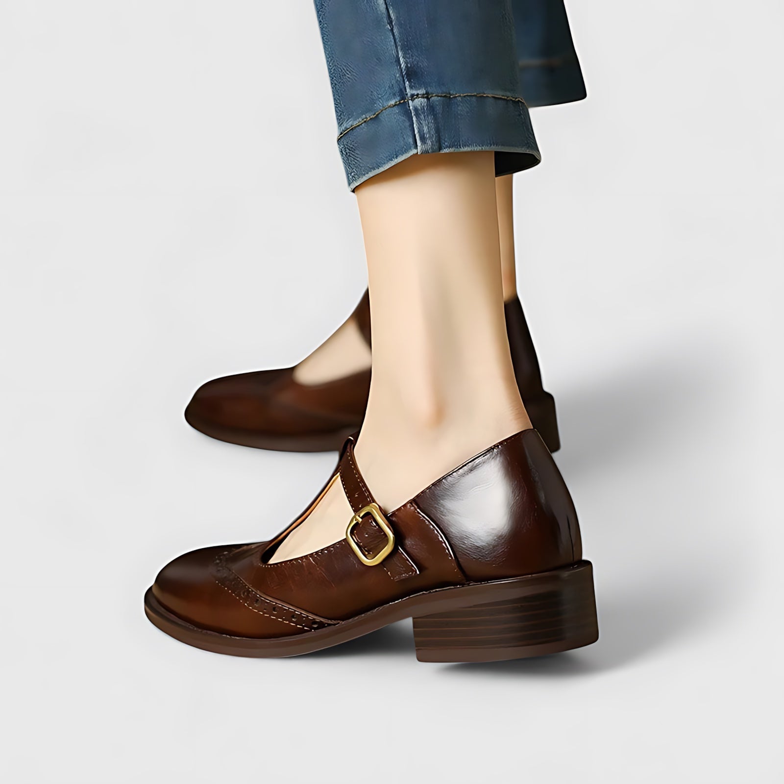 Norah – Square Toe Mary Jane Flats