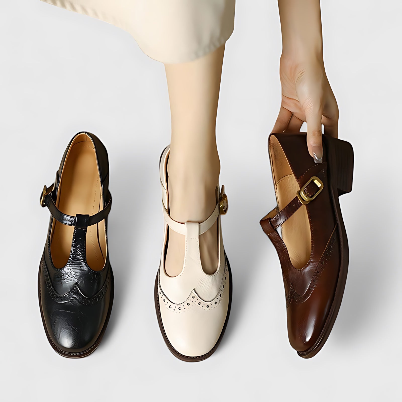 Norah – Square Toe Mary Jane Flats