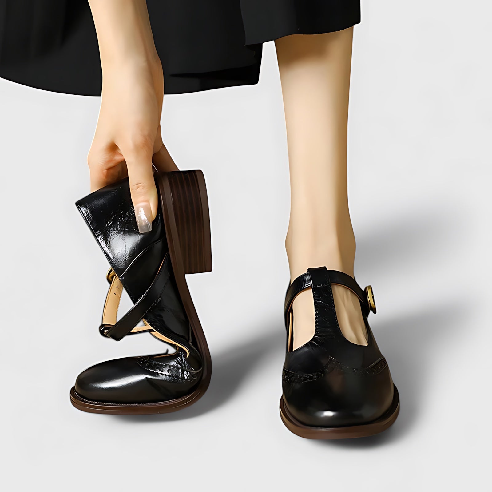 Norah – Square Toe Mary Jane Flats