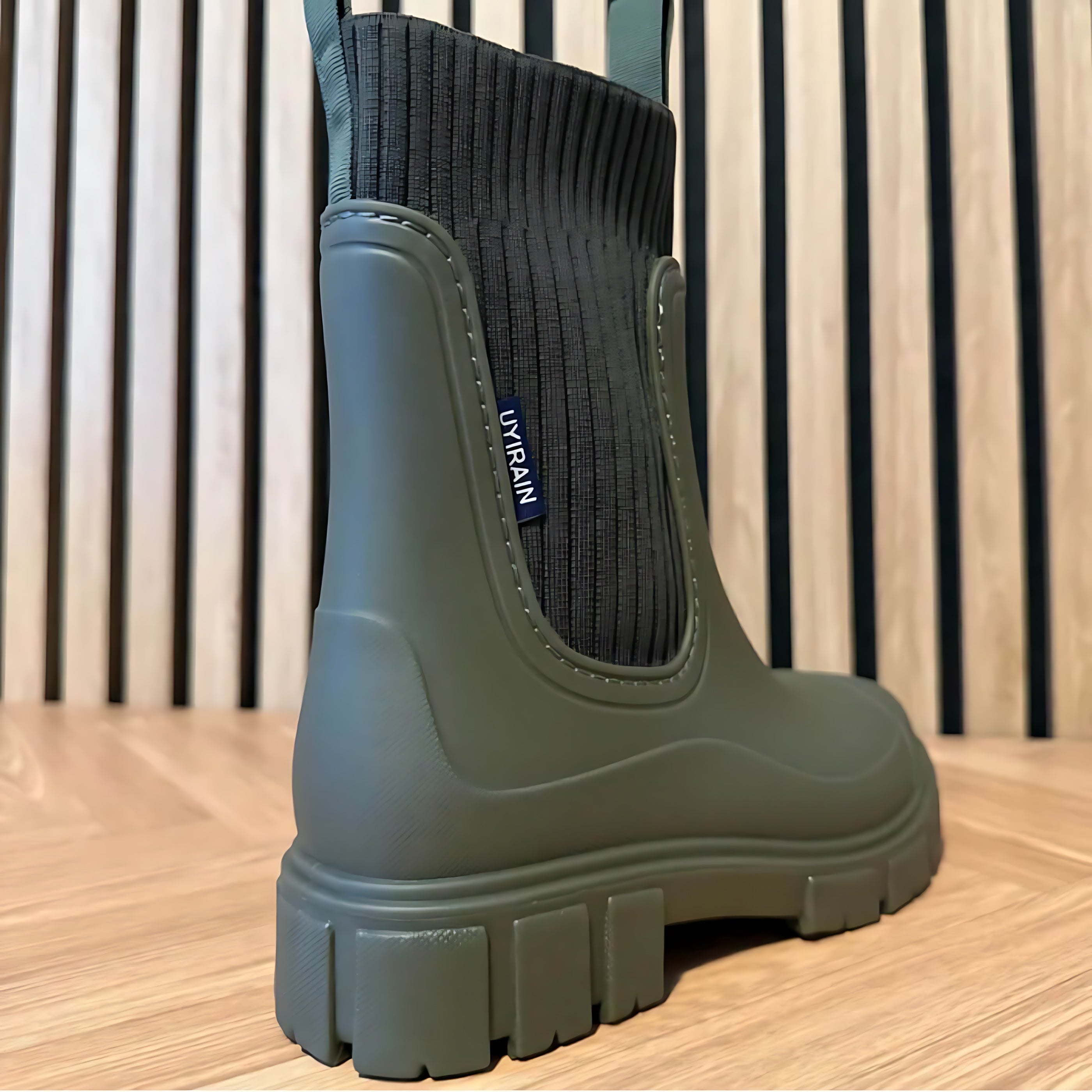 Nova – Rubber Platform Chelsea Rain Boots
