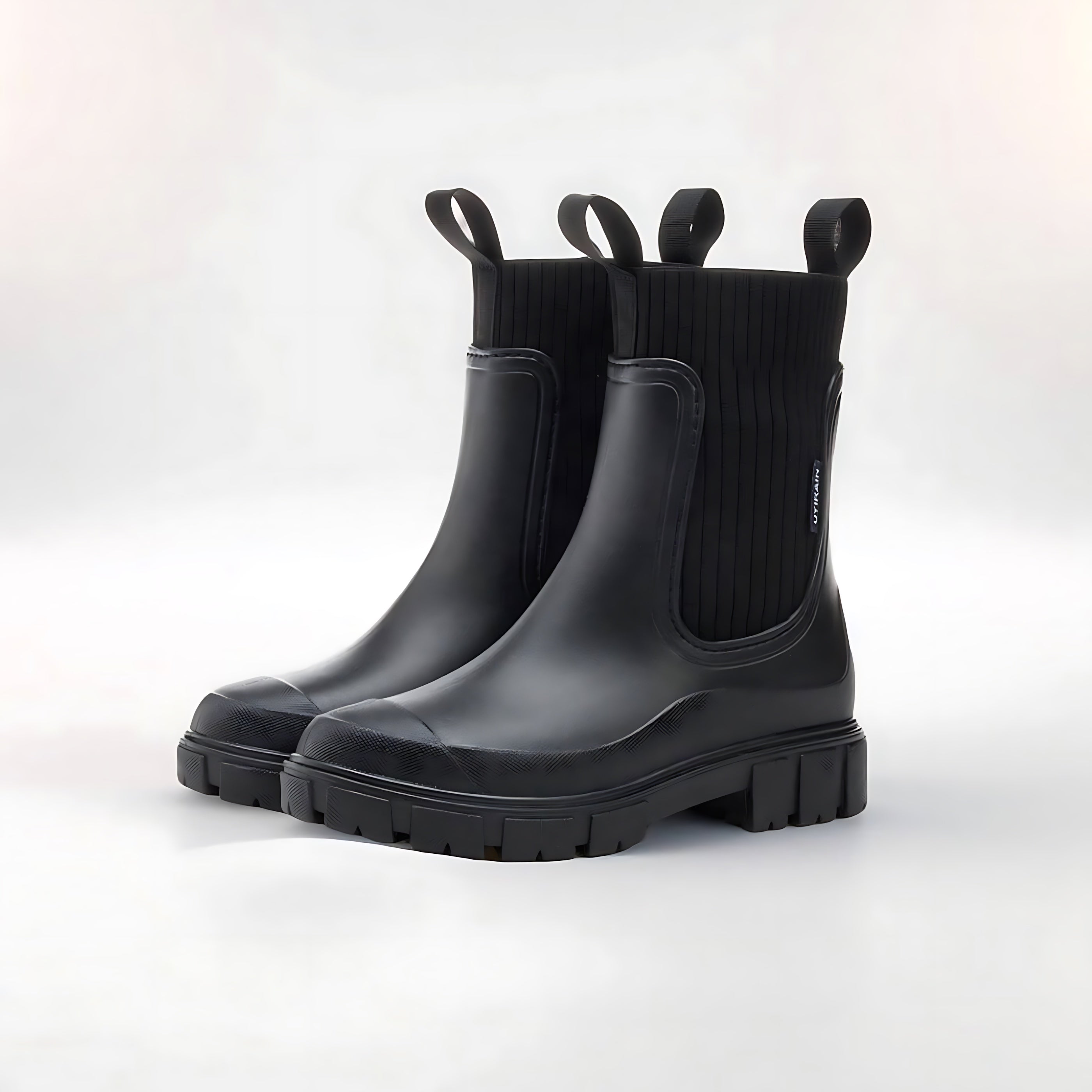 Nova – Rubber Platform Chelsea Rain Boots