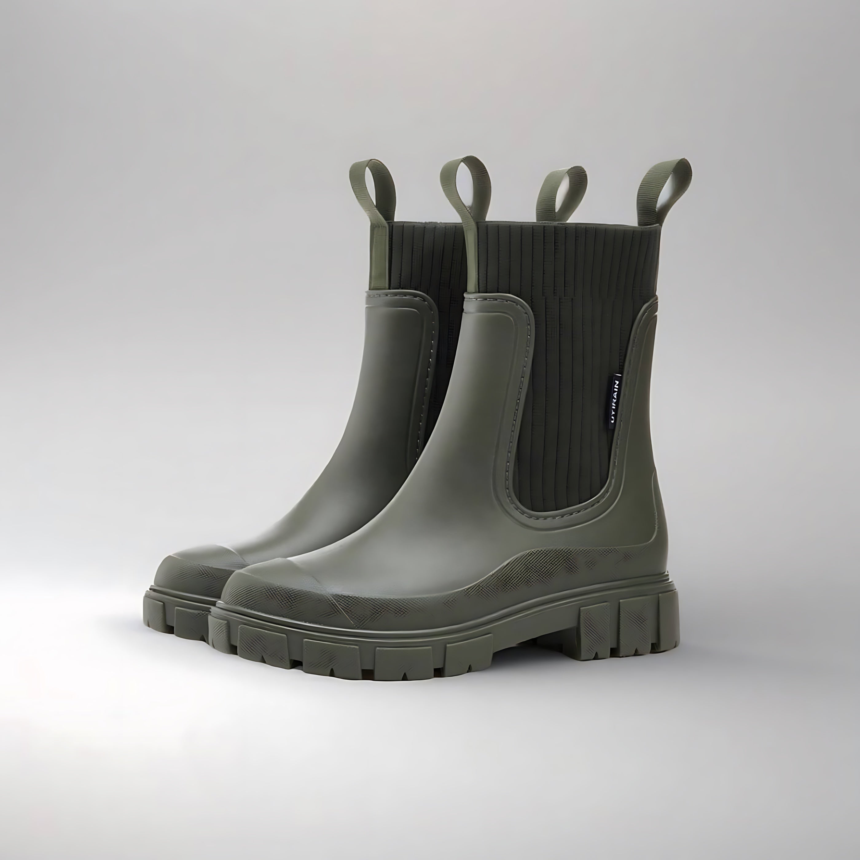 Nova – Rubber Platform Chelsea Rain Boots