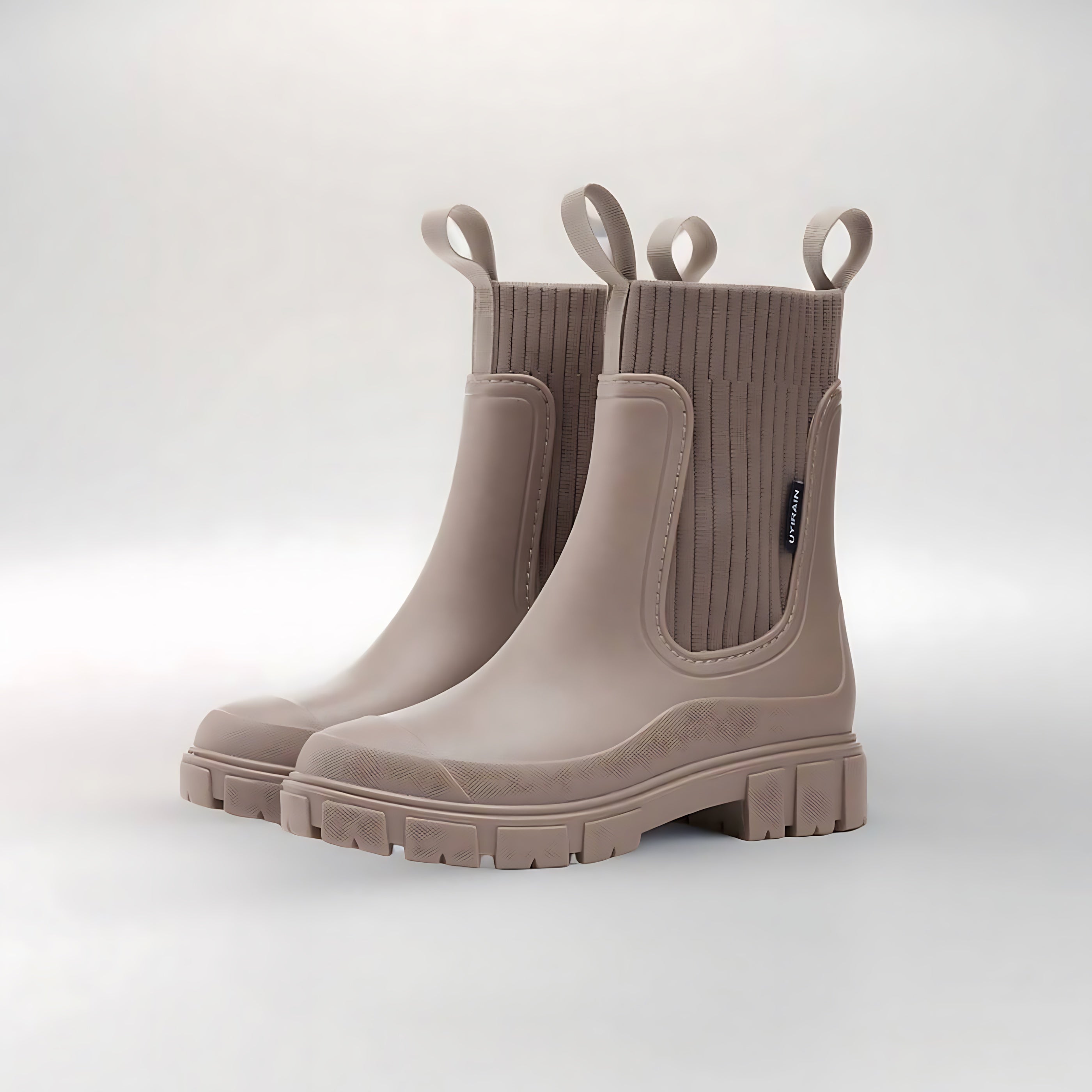Nova – Rubber Platform Chelsea Rain Boots