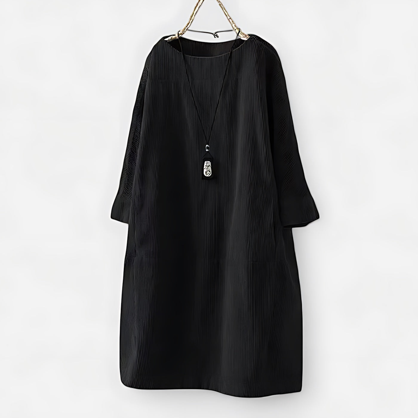 Octavia – Corduroy Long Sleeve Shift Dress