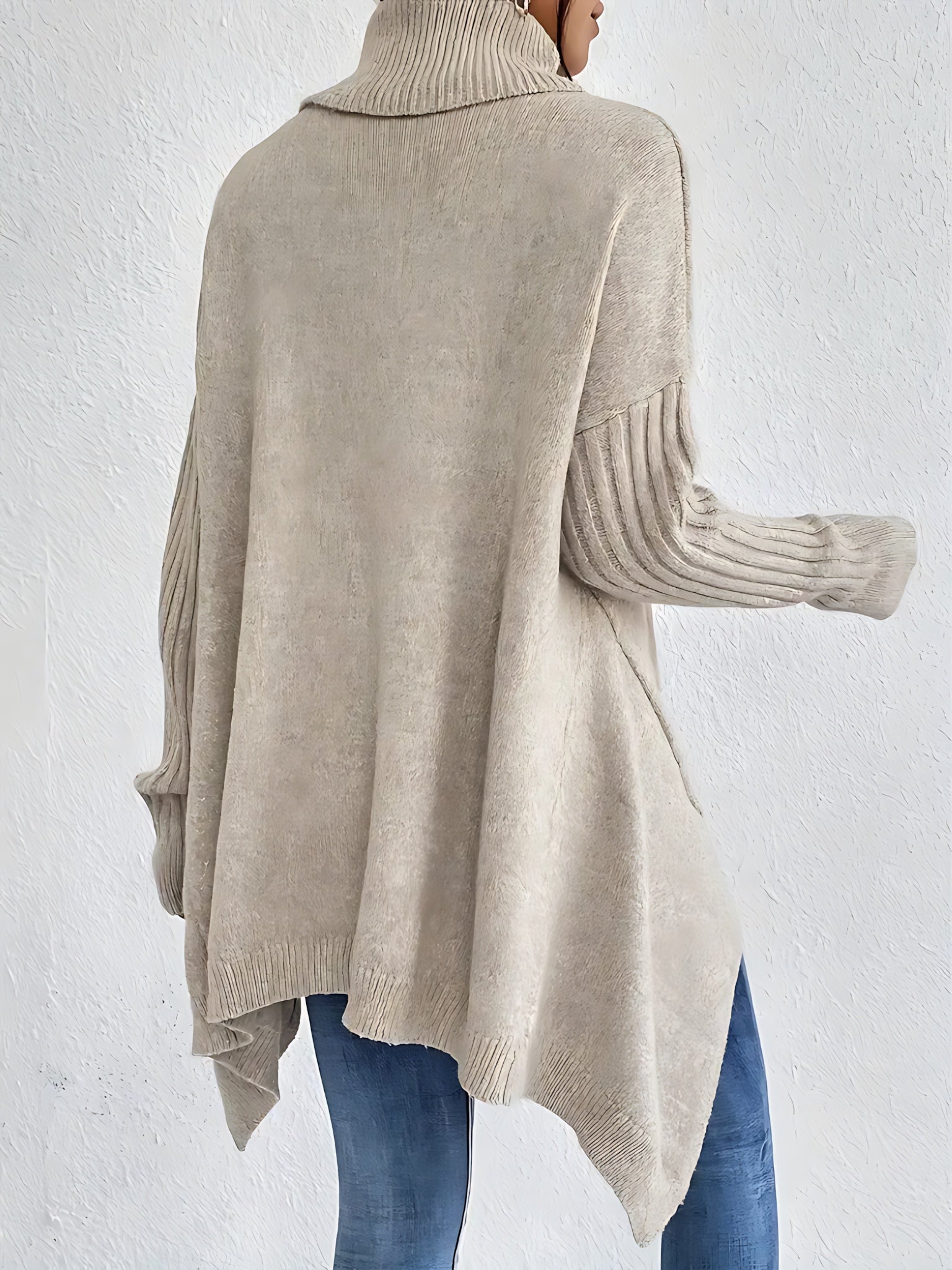 Octavia – Oversized Turtleneck Knit Sweater