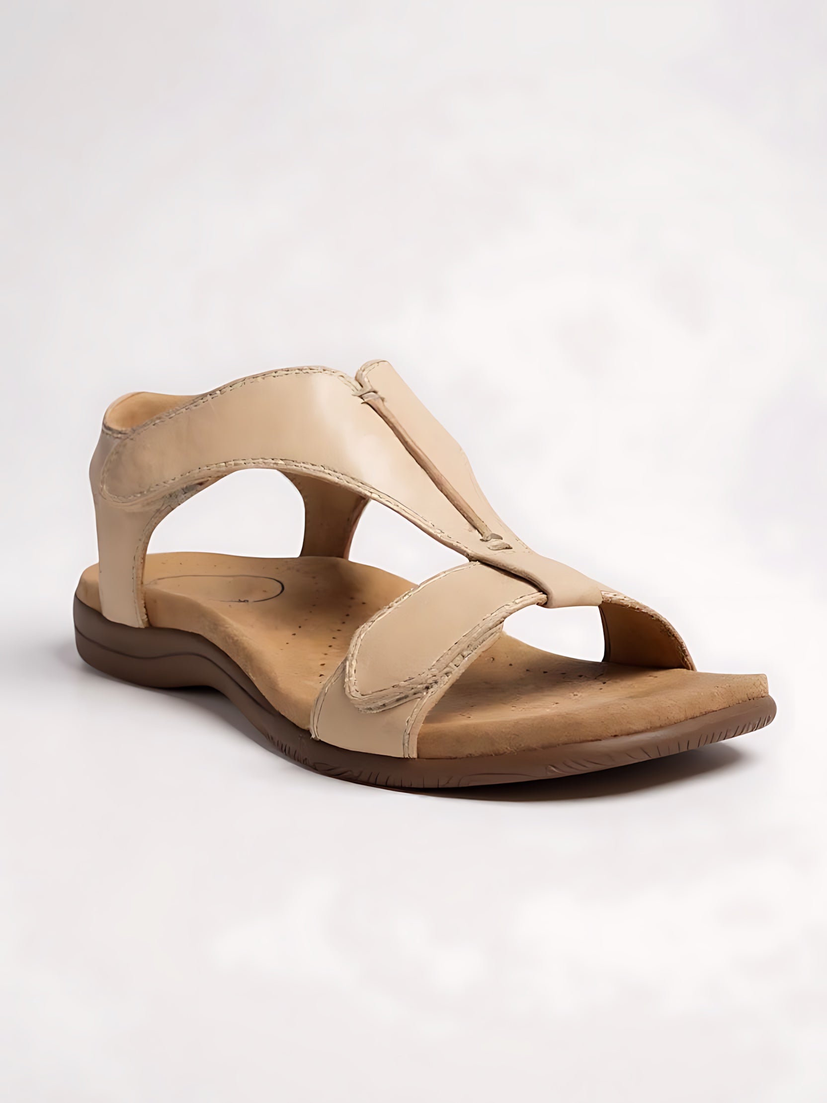 Olivia – T Strap Slingback Flat Sandals