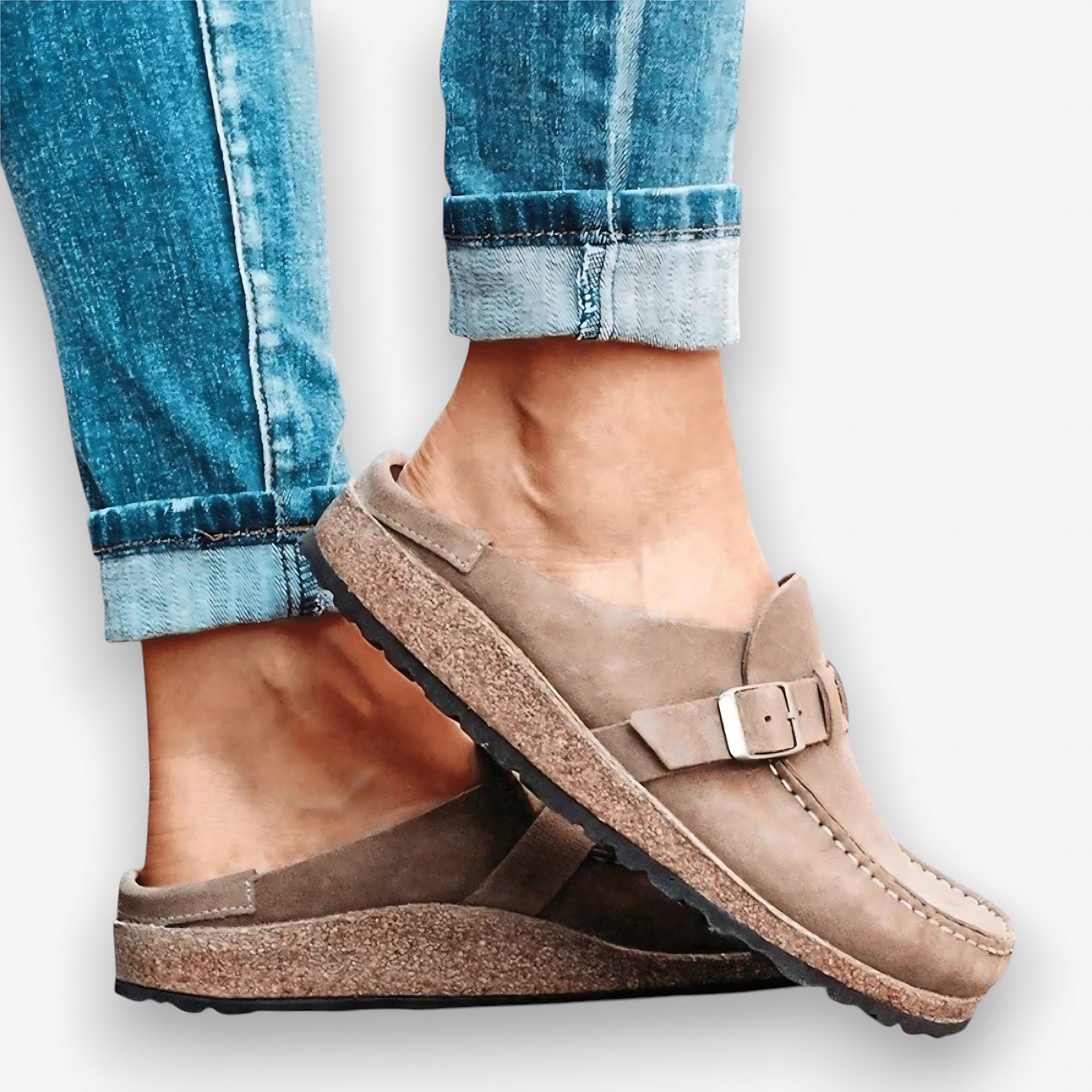 Ophelia – Suede Closed Toe Clog Mules
