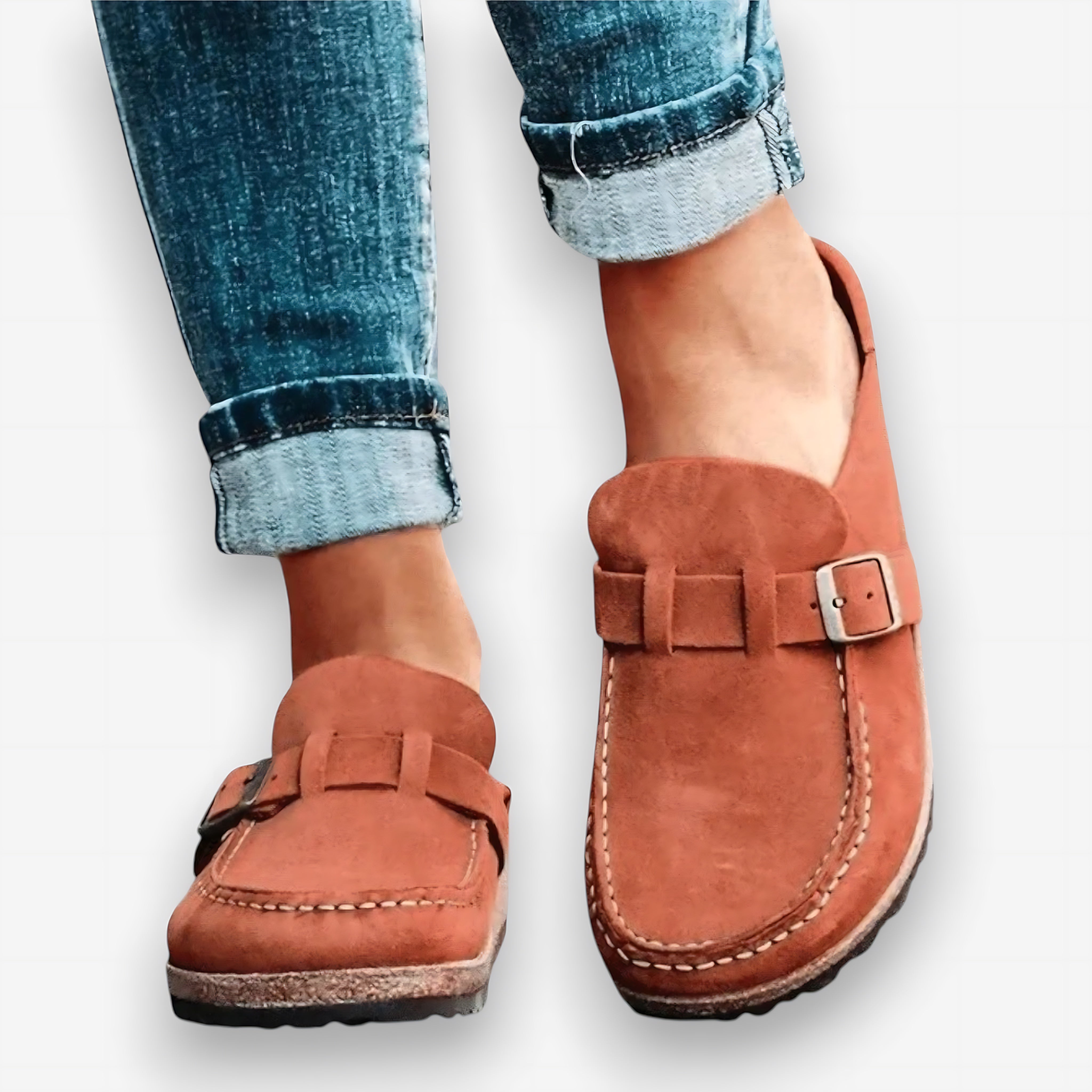 Ophelia – Suede Closed Toe Clog Mules