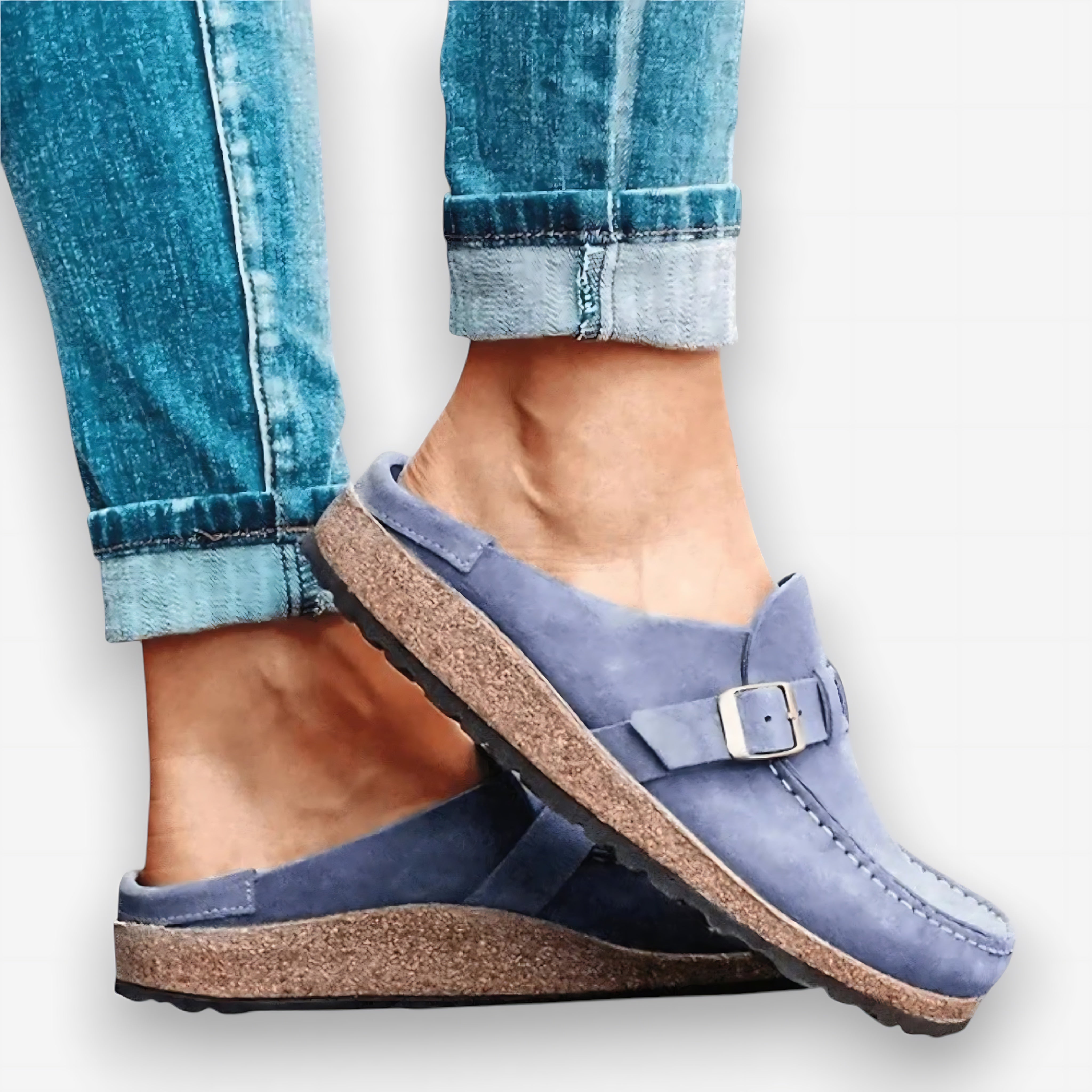 Ophelia – Suede Closed Toe Clog Mules