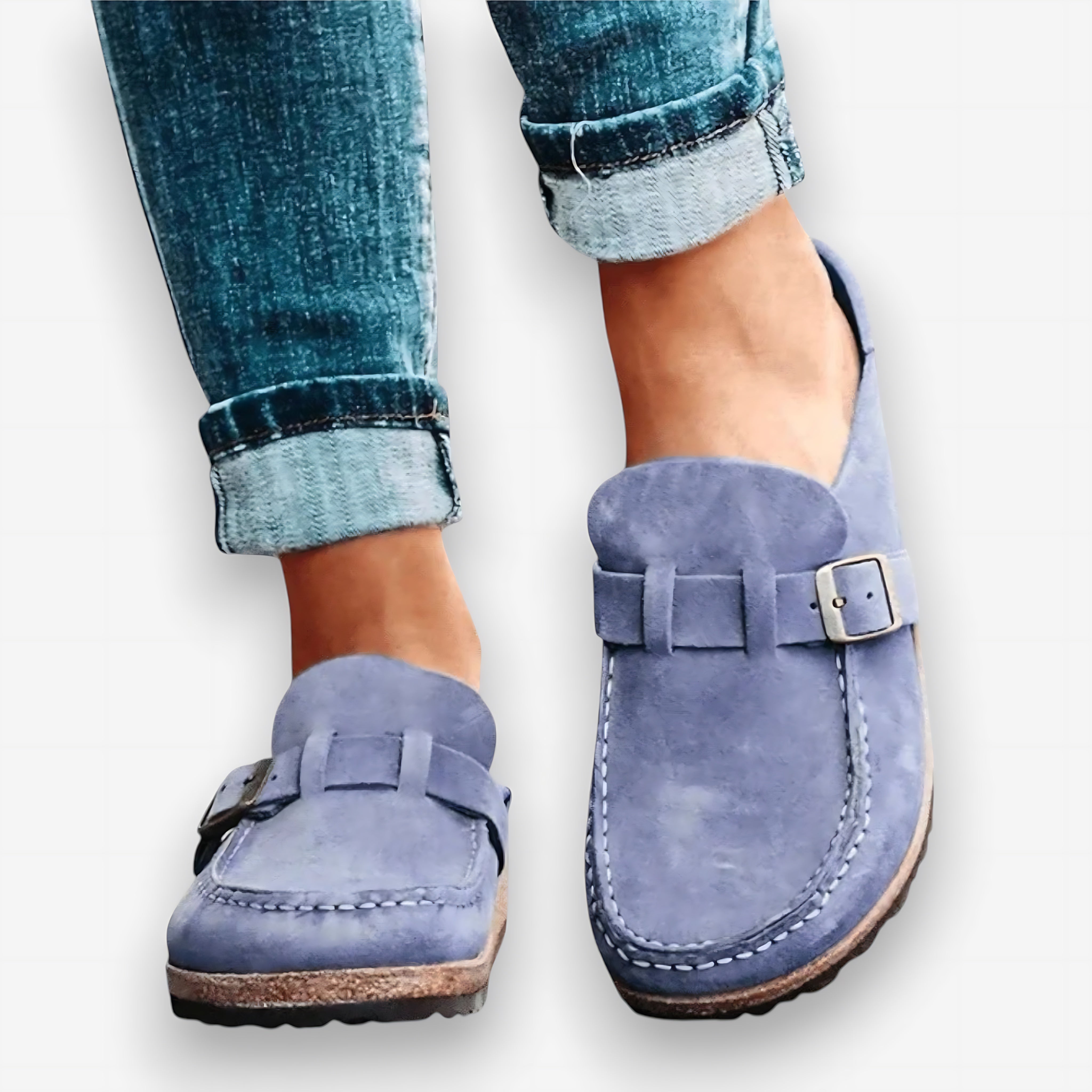 Ophelia – Suede Closed Toe Clog Mules