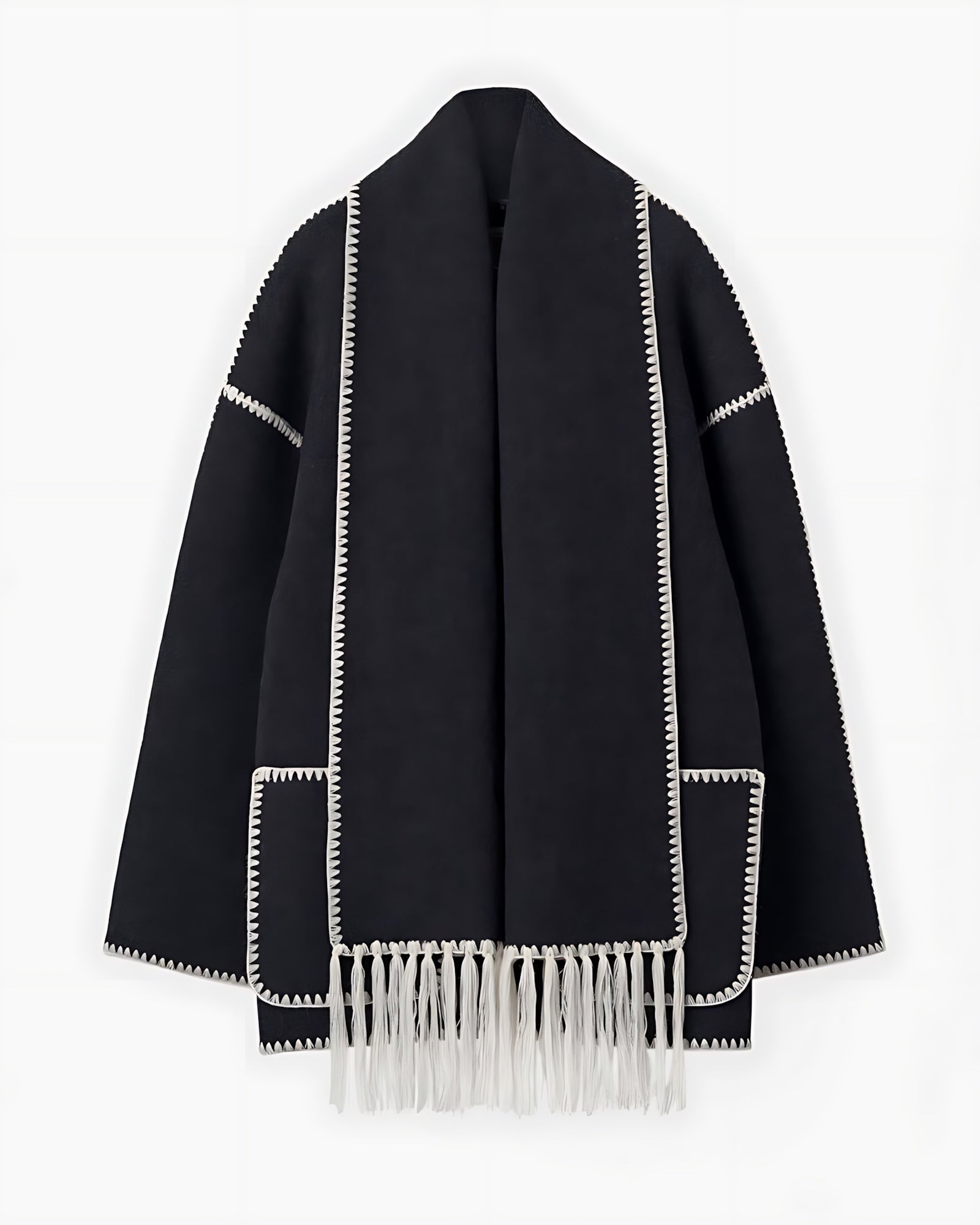 Paisley – Oversized Scarf Collar Jacket