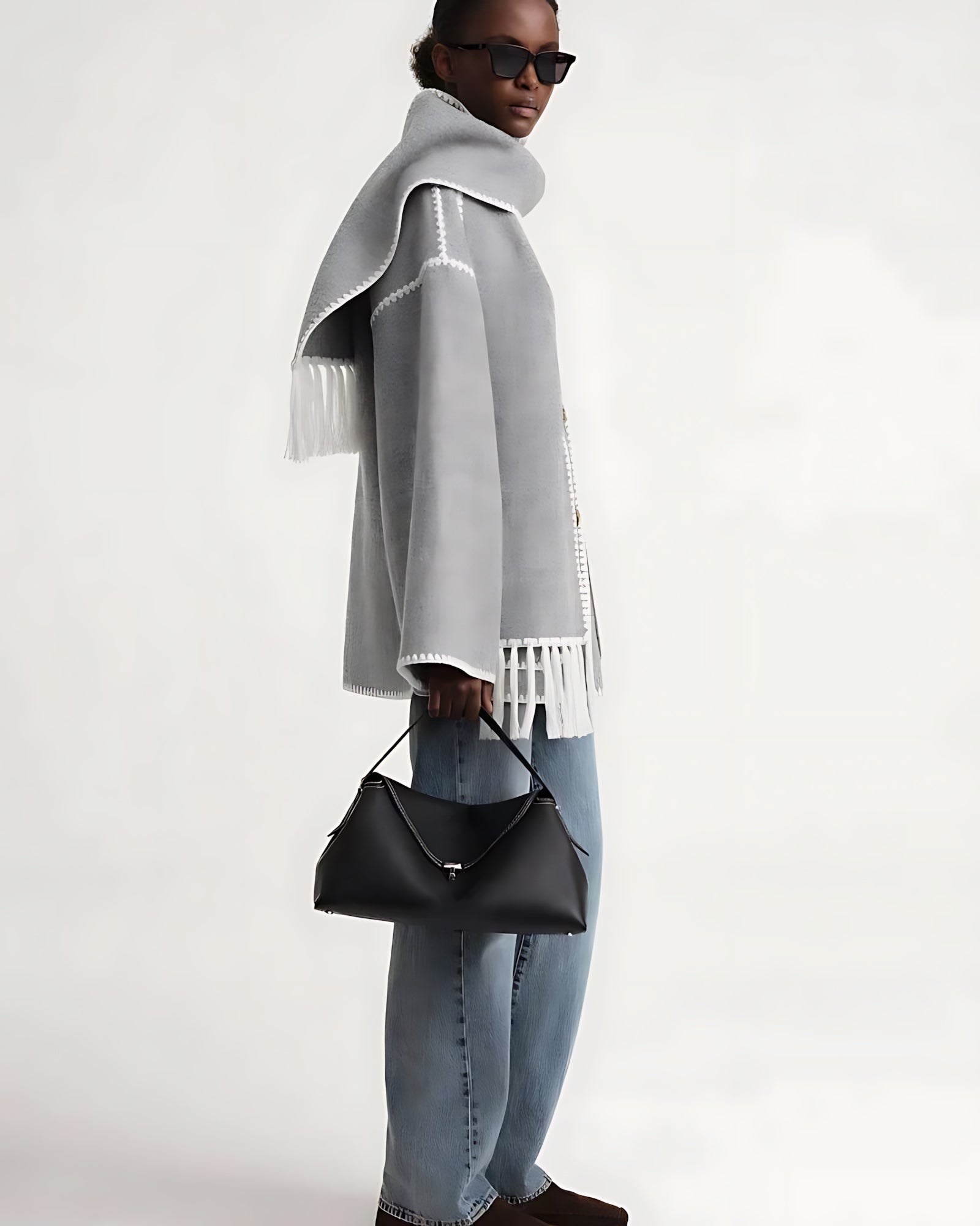 Paisley – Oversized Scarf Collar Jacket