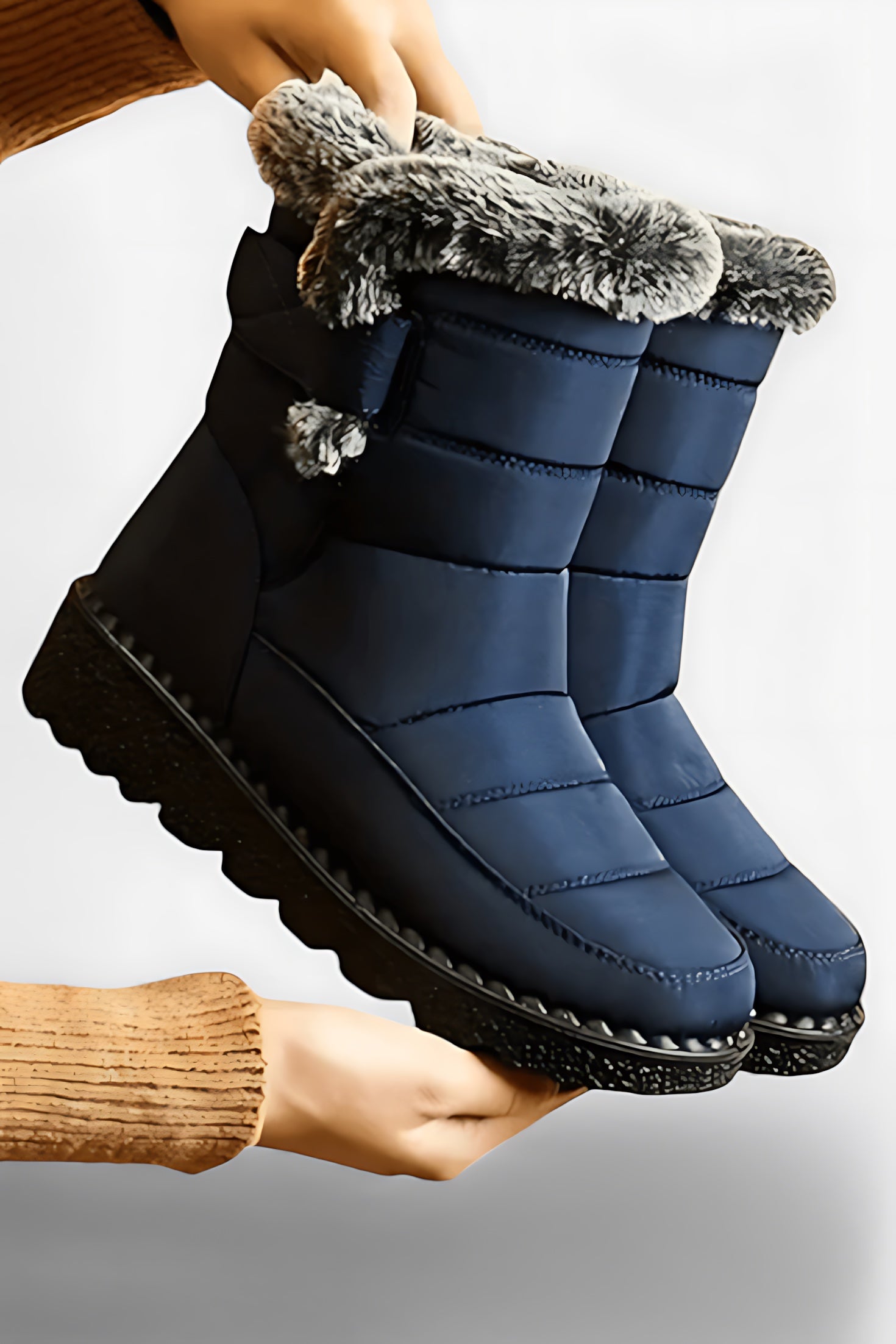 Paisley – Quilted Faux Fur Lined Snow Boots