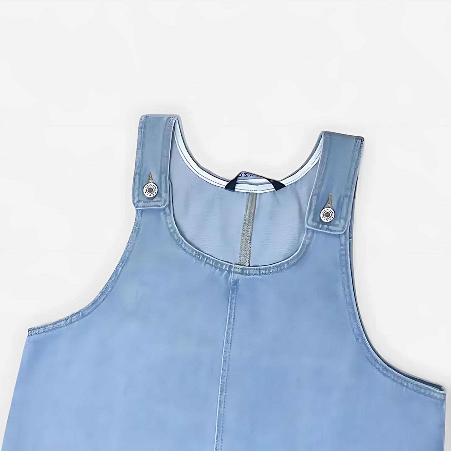 Paloma – Denim Pinafore Mini Dress