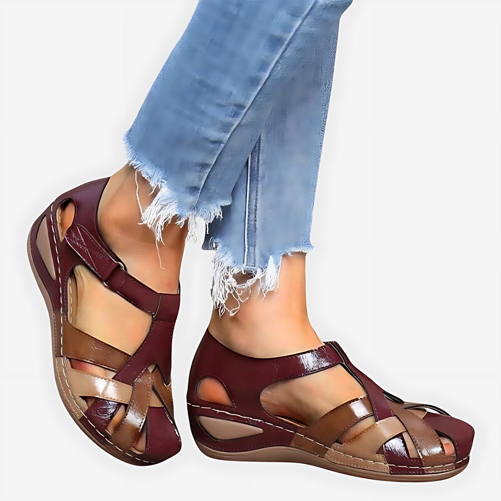 Paloma – Orthopedic T-Strap Flat Sandals