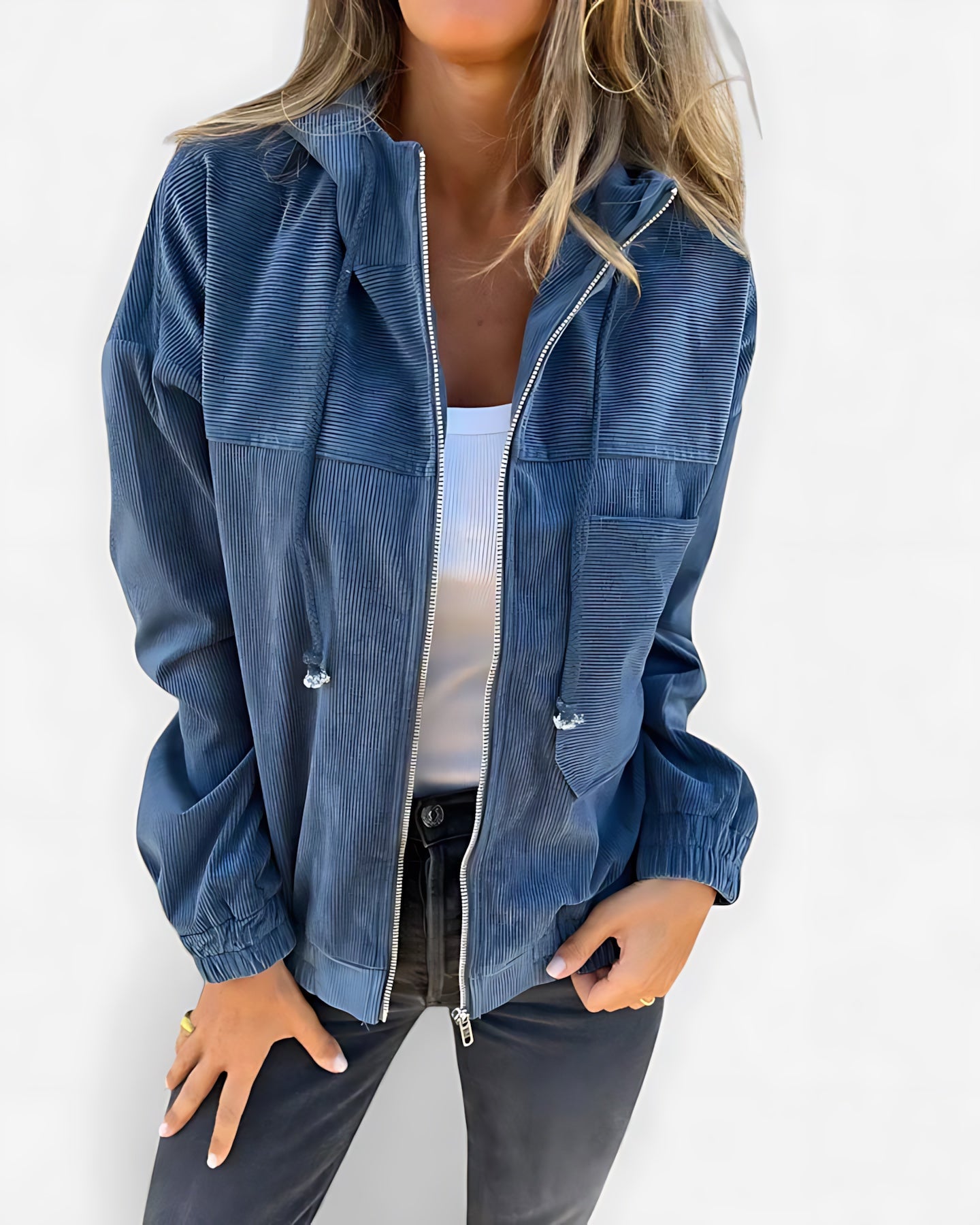 Penelope – Corduroy Zip Up Jacket