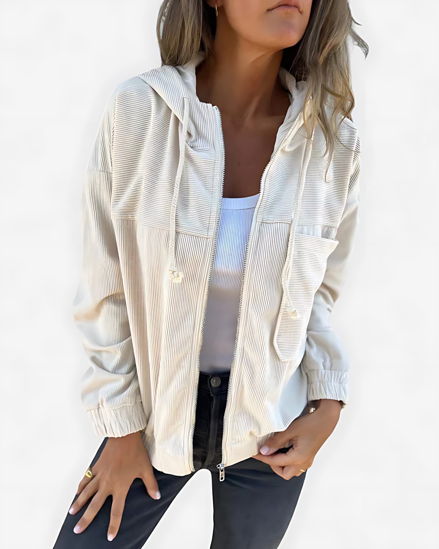 Penelope – Corduroy Zip Up Jacket