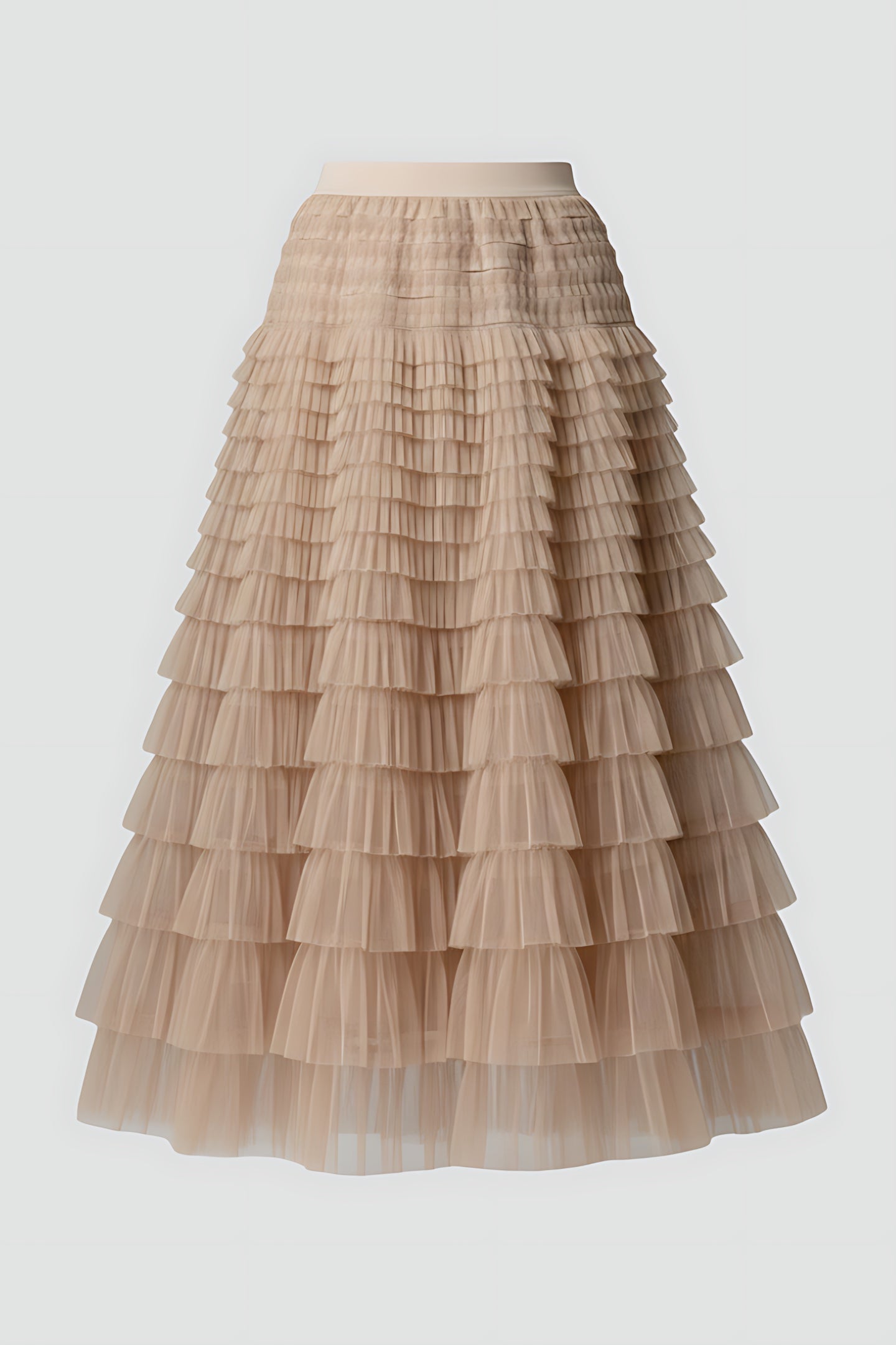 Penelope – Tiered Tulle Midi Skirt